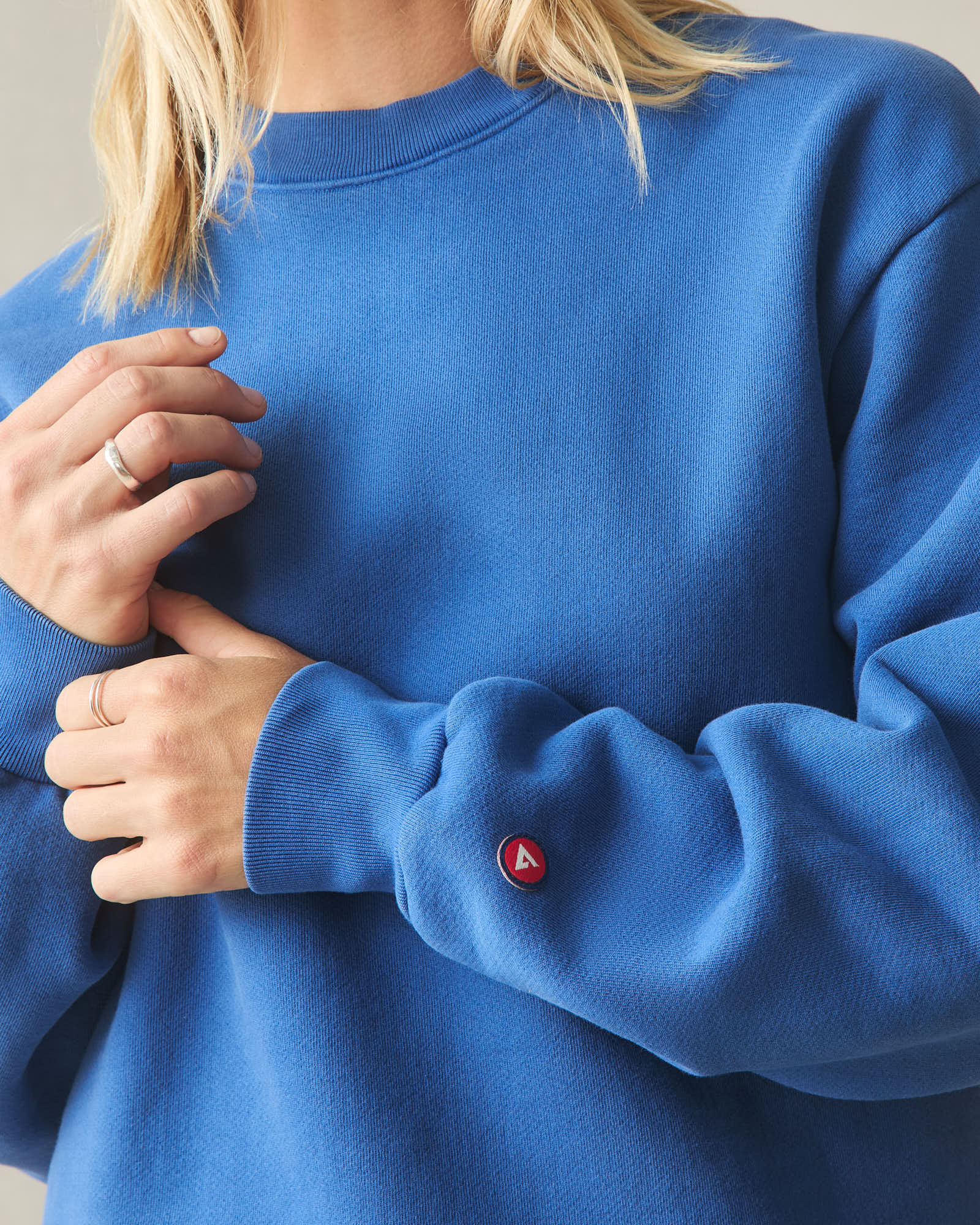 Unisex American Vintage Crew Sweatshirt - Blue Quartz - Image 7