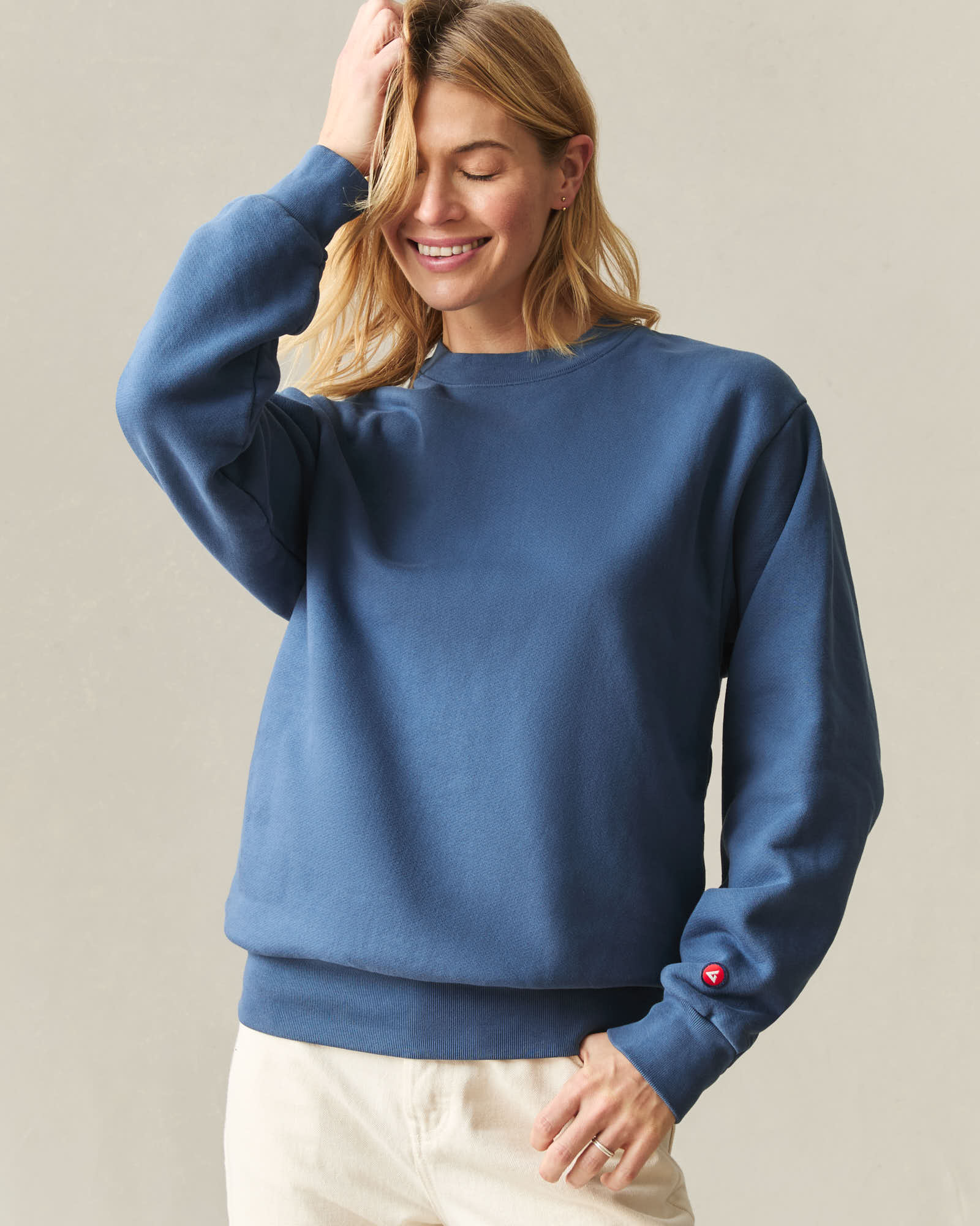 Unisex American Vintage Crew Sweatshirt - Reactive Ensign Blue - Image 3