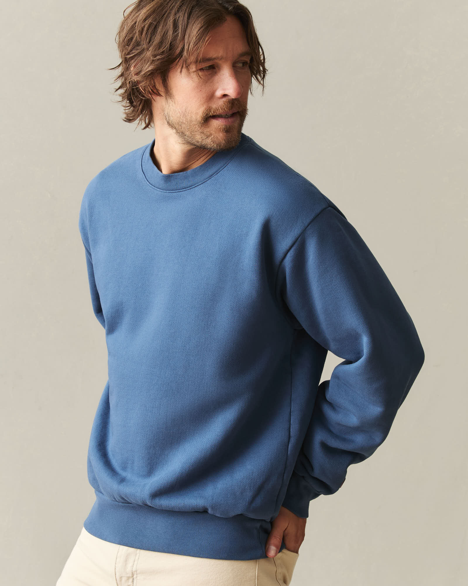 Unisex American Vintage Crew Sweatshirt - Reactive Ensign Blue - Image 4