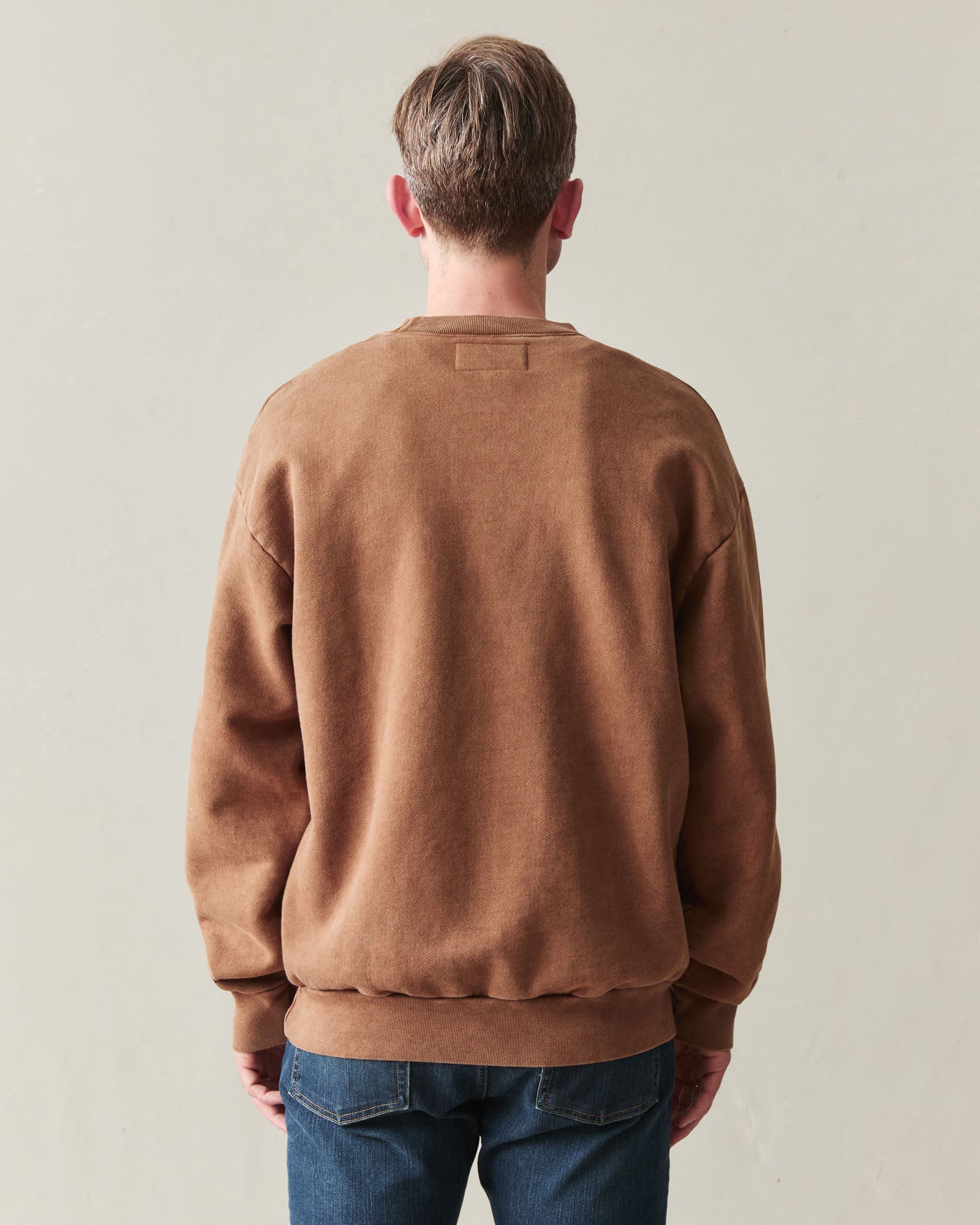Unisex American Vintage Crew Sweatshirt - Stone Wash Toffee - Image 5