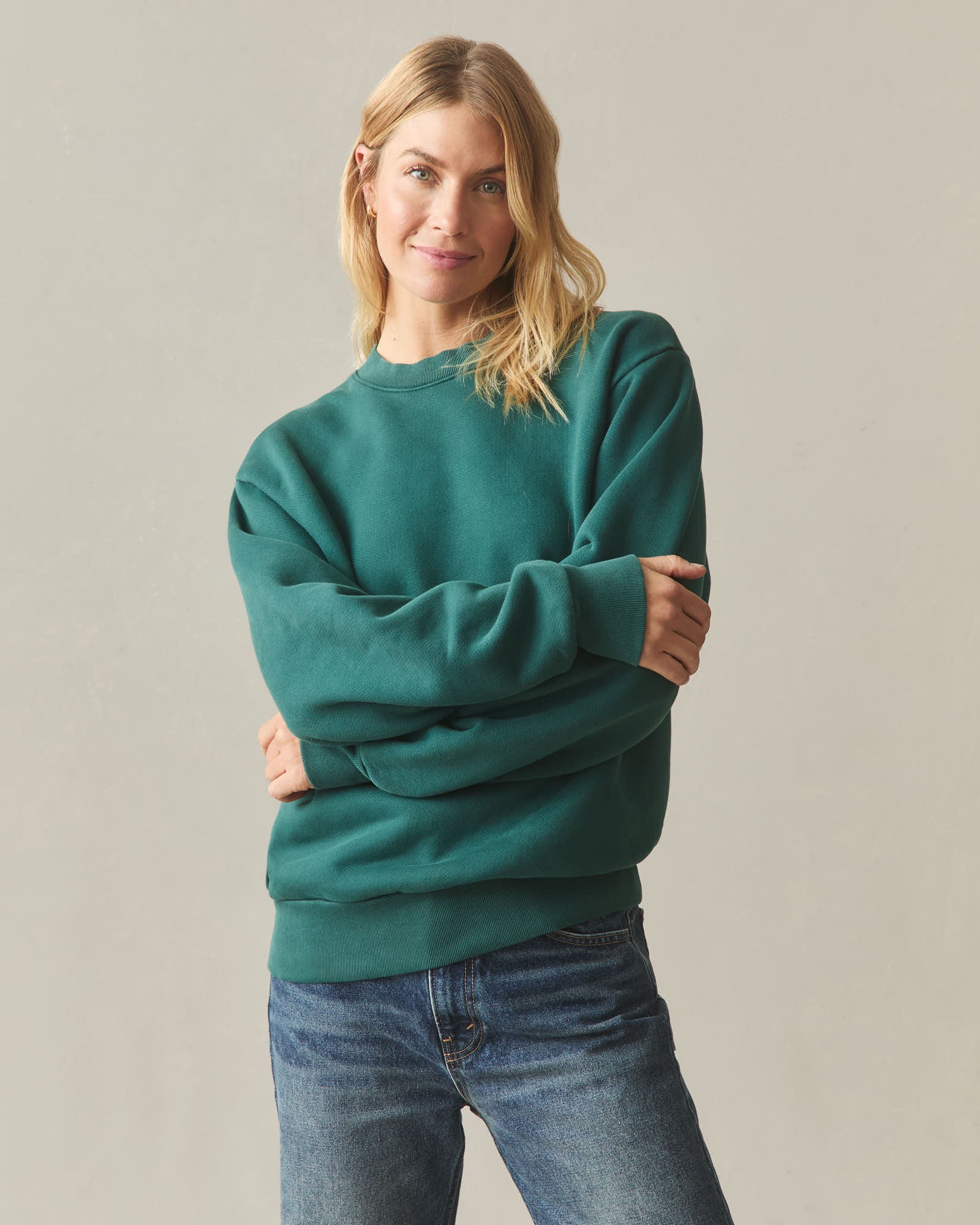 Unisex American Vintage Crew Sweatshirt - Washed Botanical Garden - Image 3
