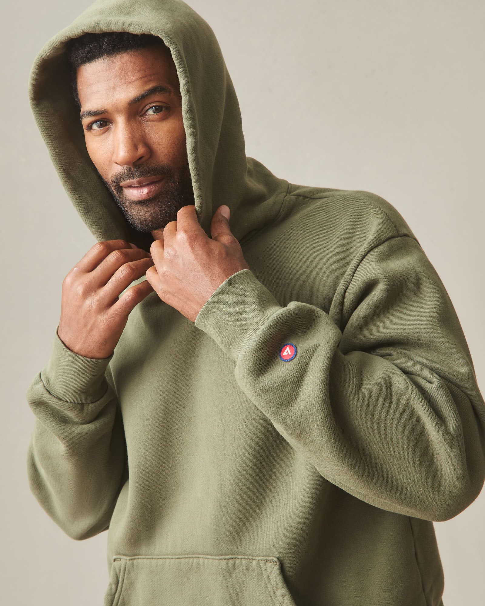 Unisex American Vintage Pullover - Deep Olive - Image 7