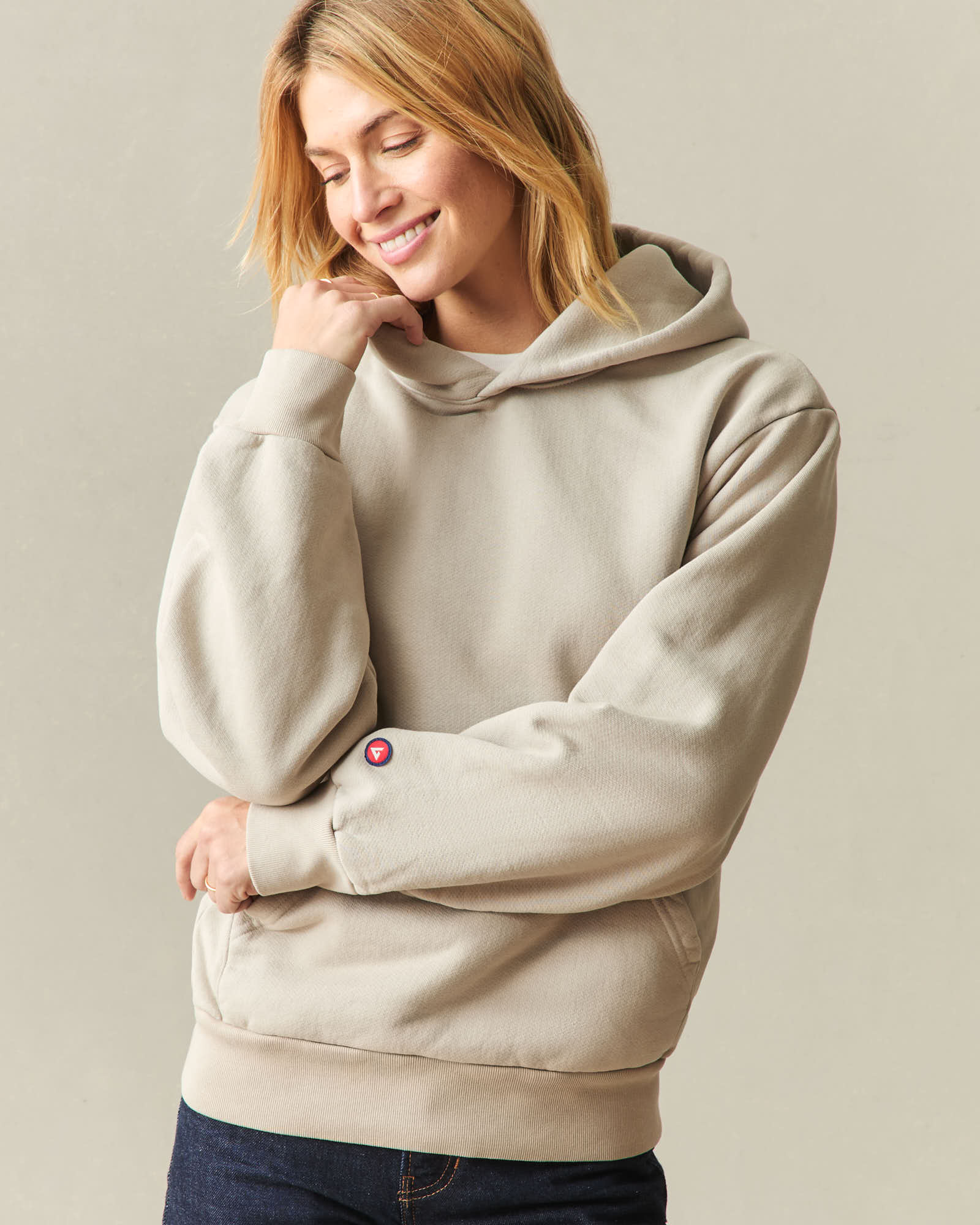 Unisex American Vintage Pullover - Reactive Cobblestone - Image 7