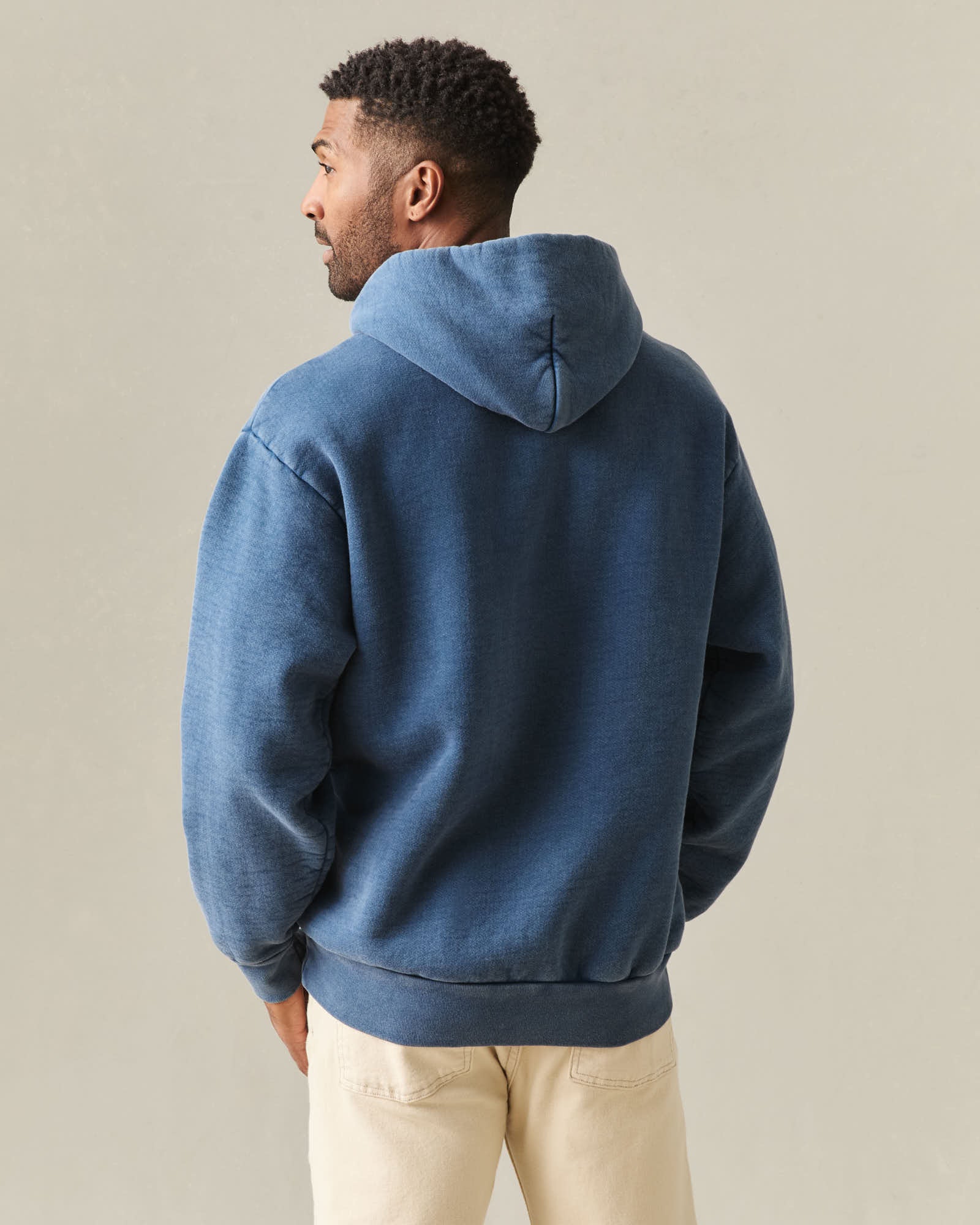 Unisex American Vintage Pullover - Stone Wash Marine Navy - Image 4