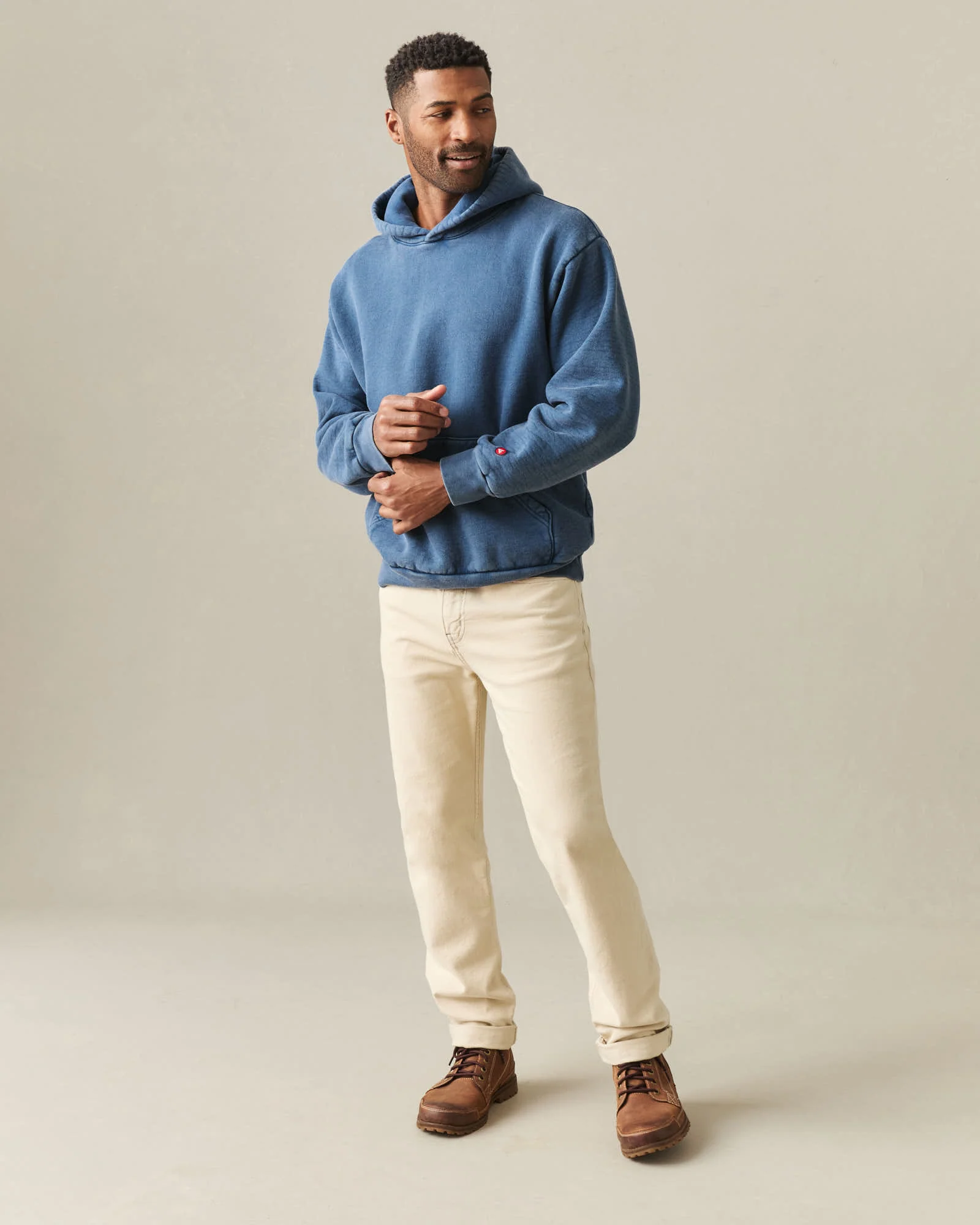 Unisex American Vintage Pullover - Stone Wash Marine Navy - Image 9
