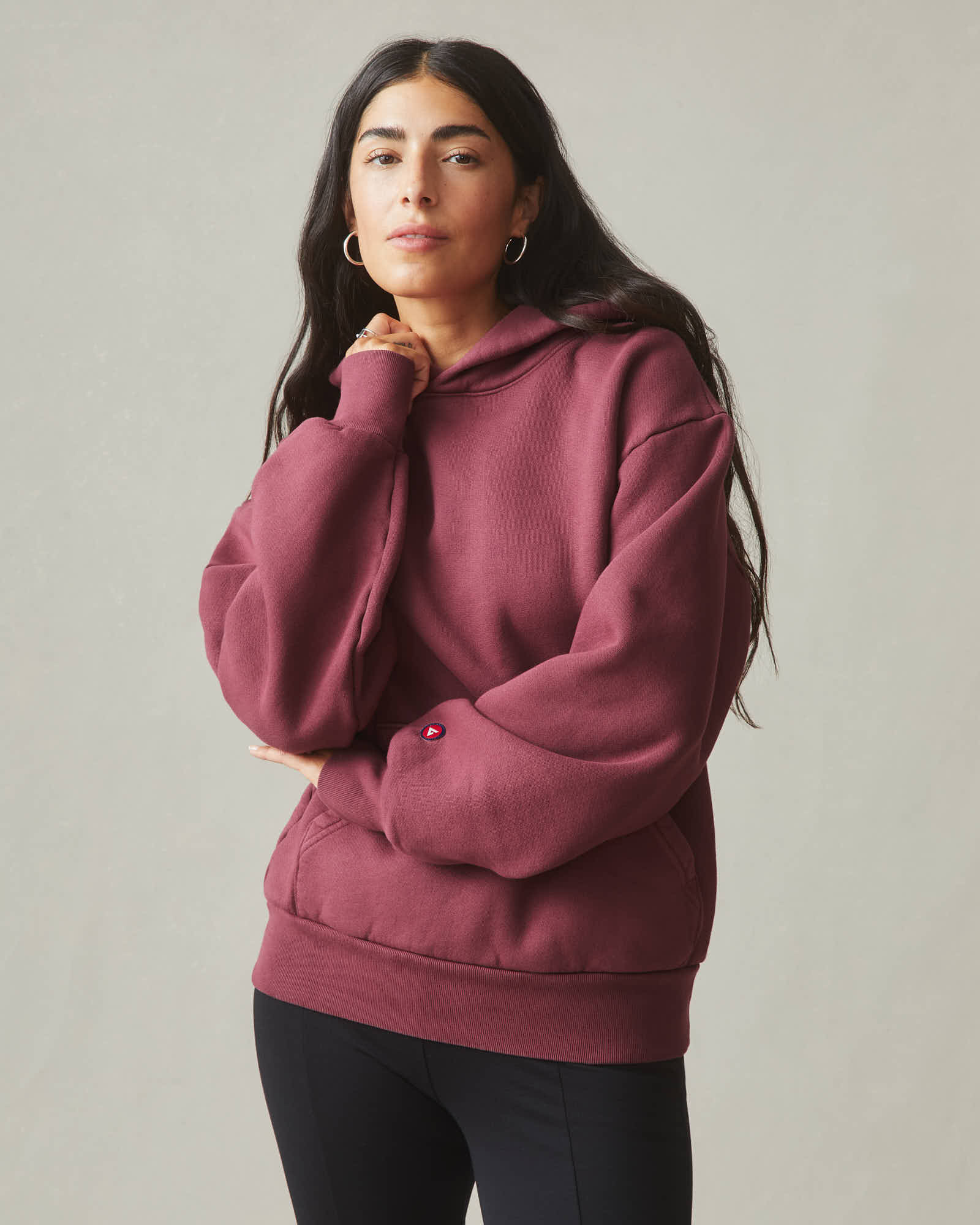 Unisex American Vintage Pullover - Zinfandel - Image 4