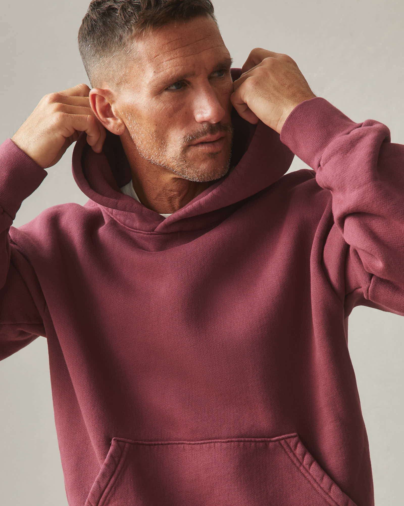 Unisex American Vintage Pullover - Zinfandel - Image 8