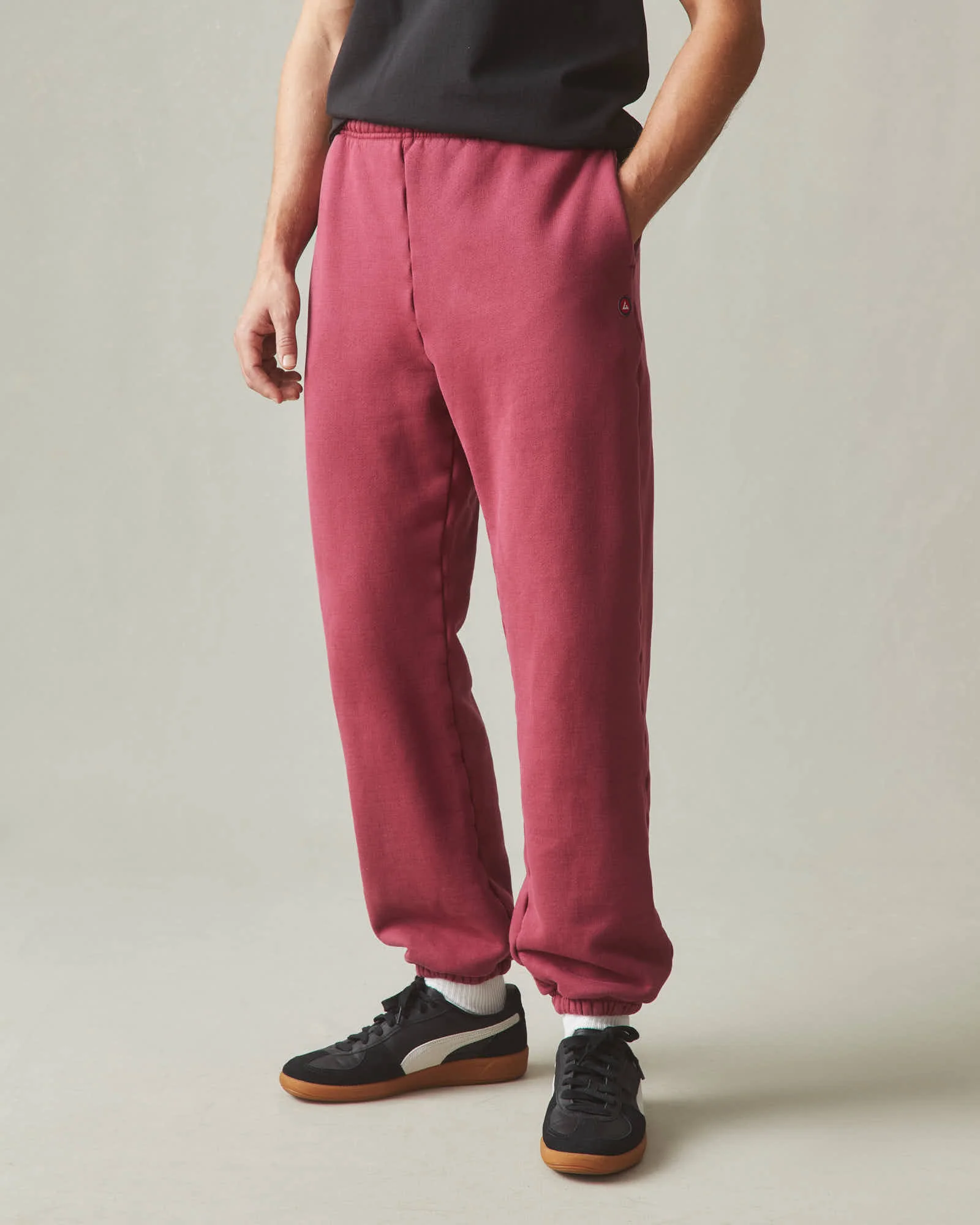 Unisex American Vintage Sweatpant - Tibetan Red - Image 2