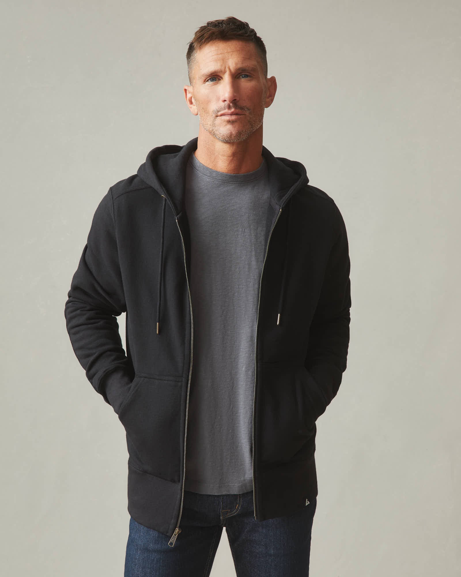 Men's Classic Full Zip - Black - Image 3