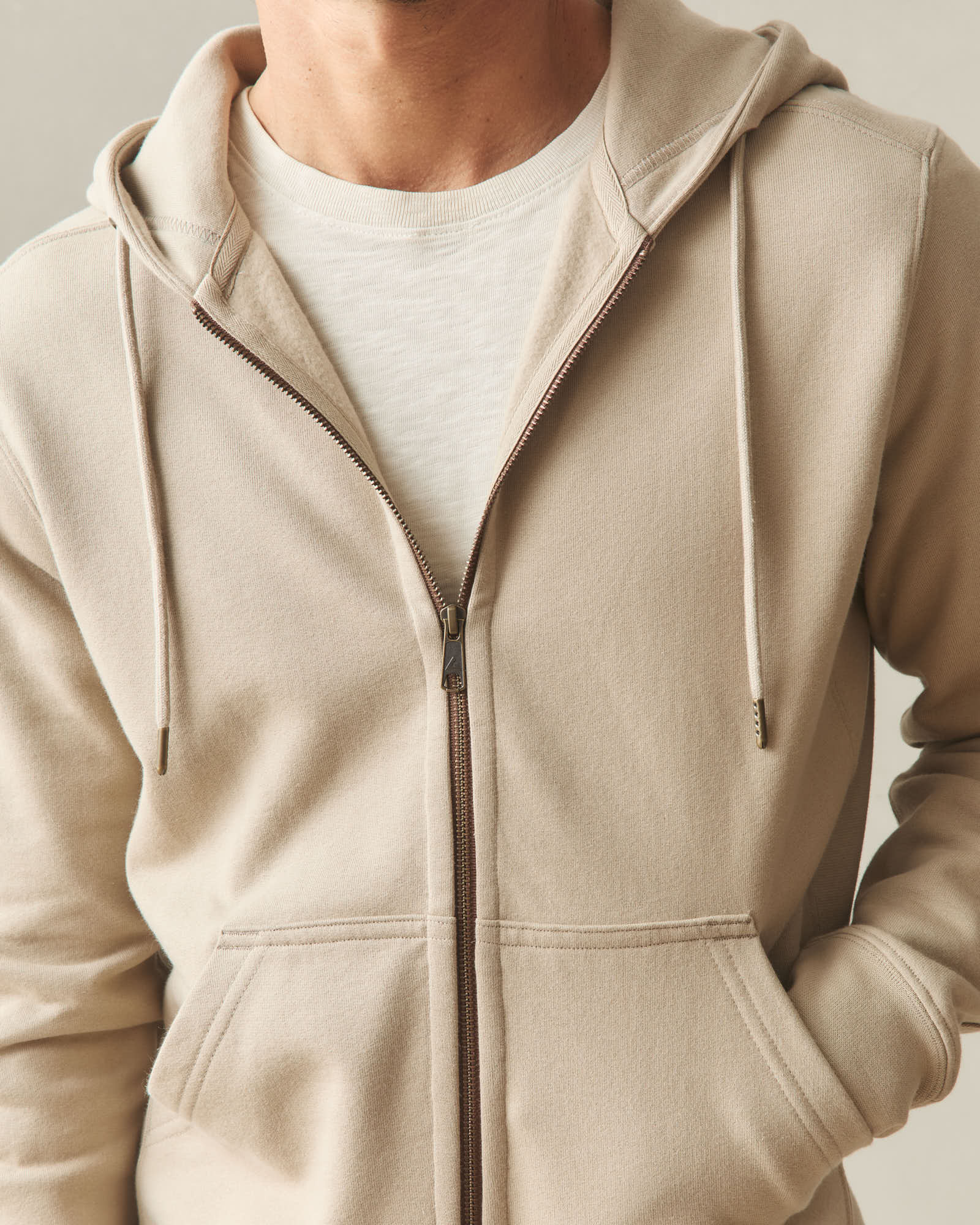 Men's Classic Full Zip - Cobblestone - Image 5