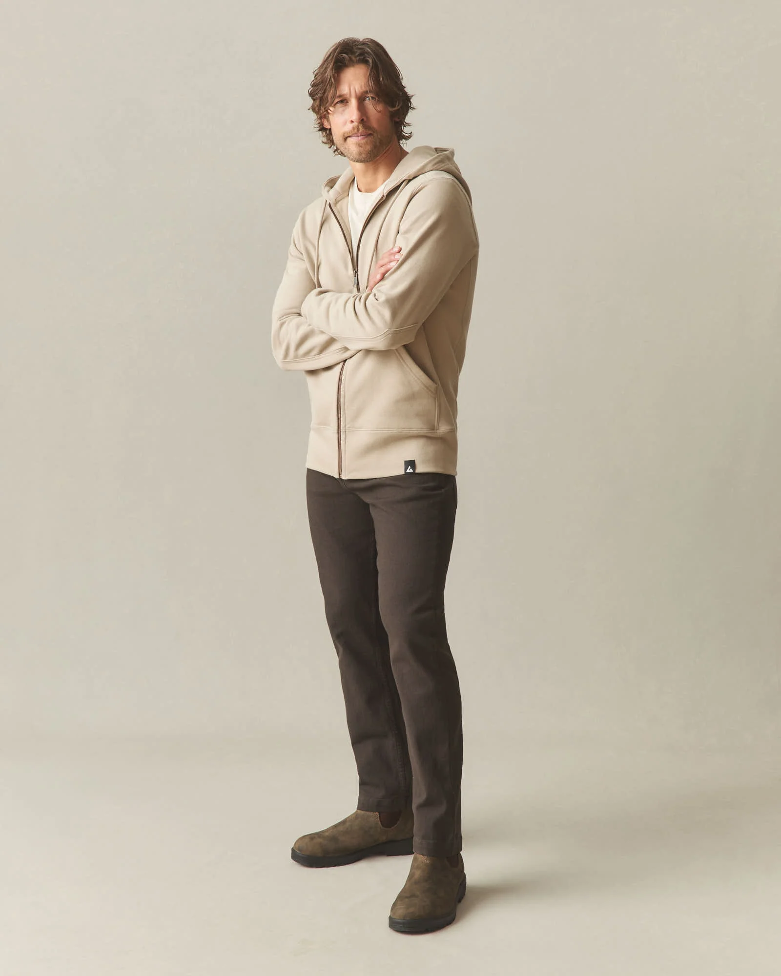 Men's Classic Full Zip - Cobblestone - Image 6