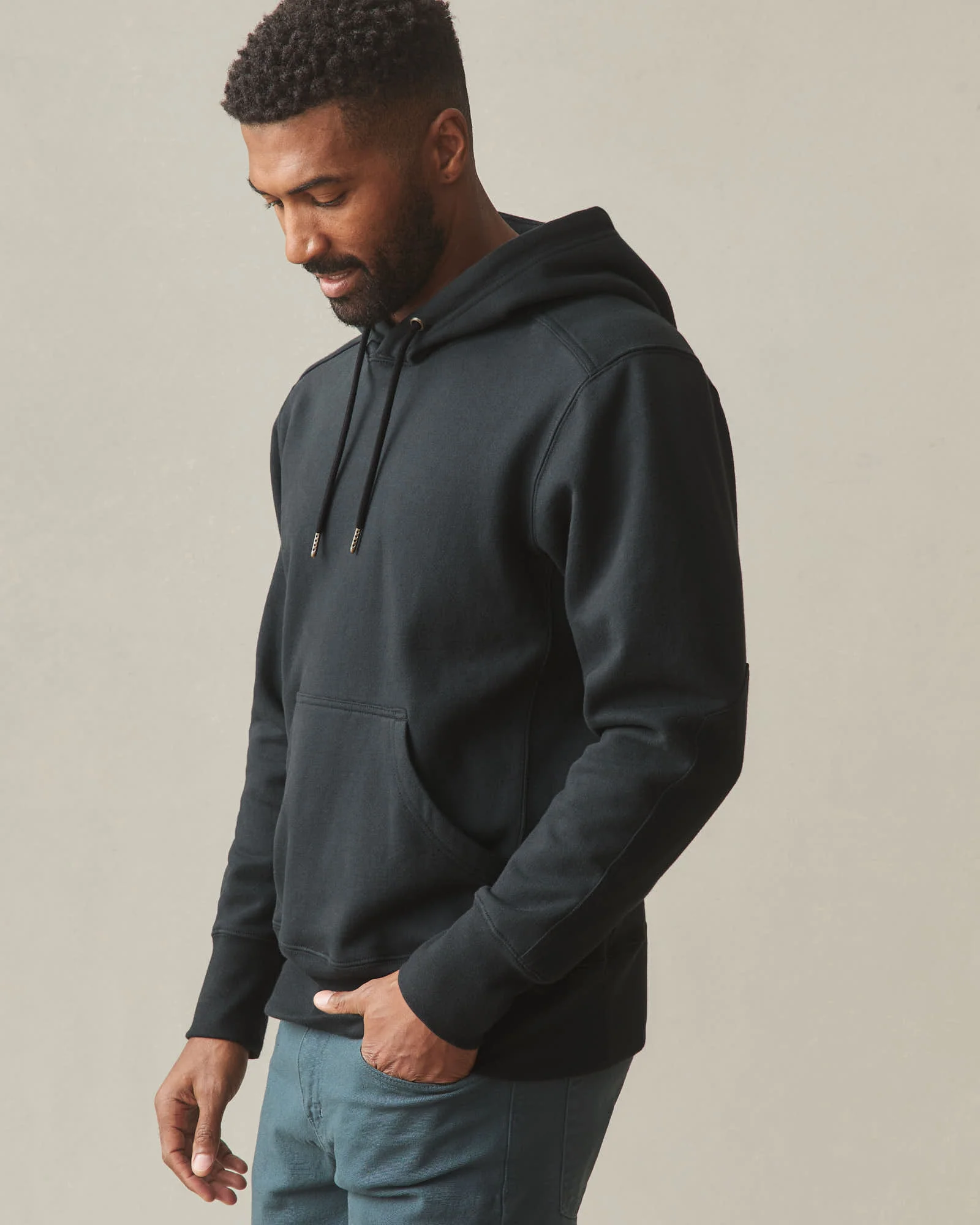 Men's Classic Pullover - Black - Image 2