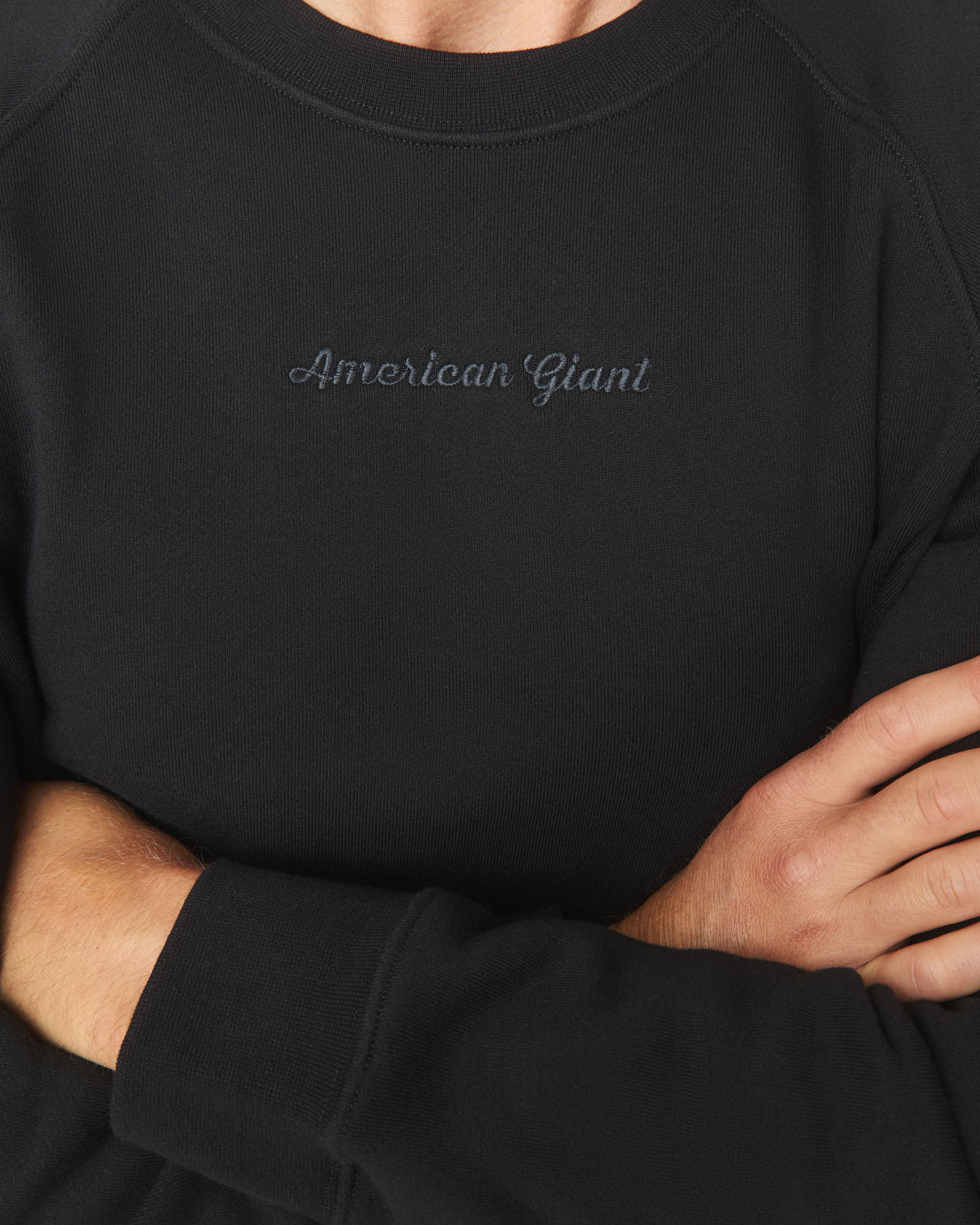 Men's Midweight Crewneck - Black - Image 4