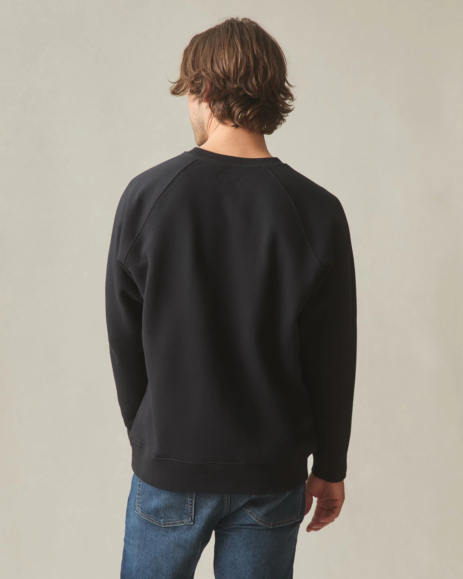 Men's Midweight Crewneck - Black - Image 6