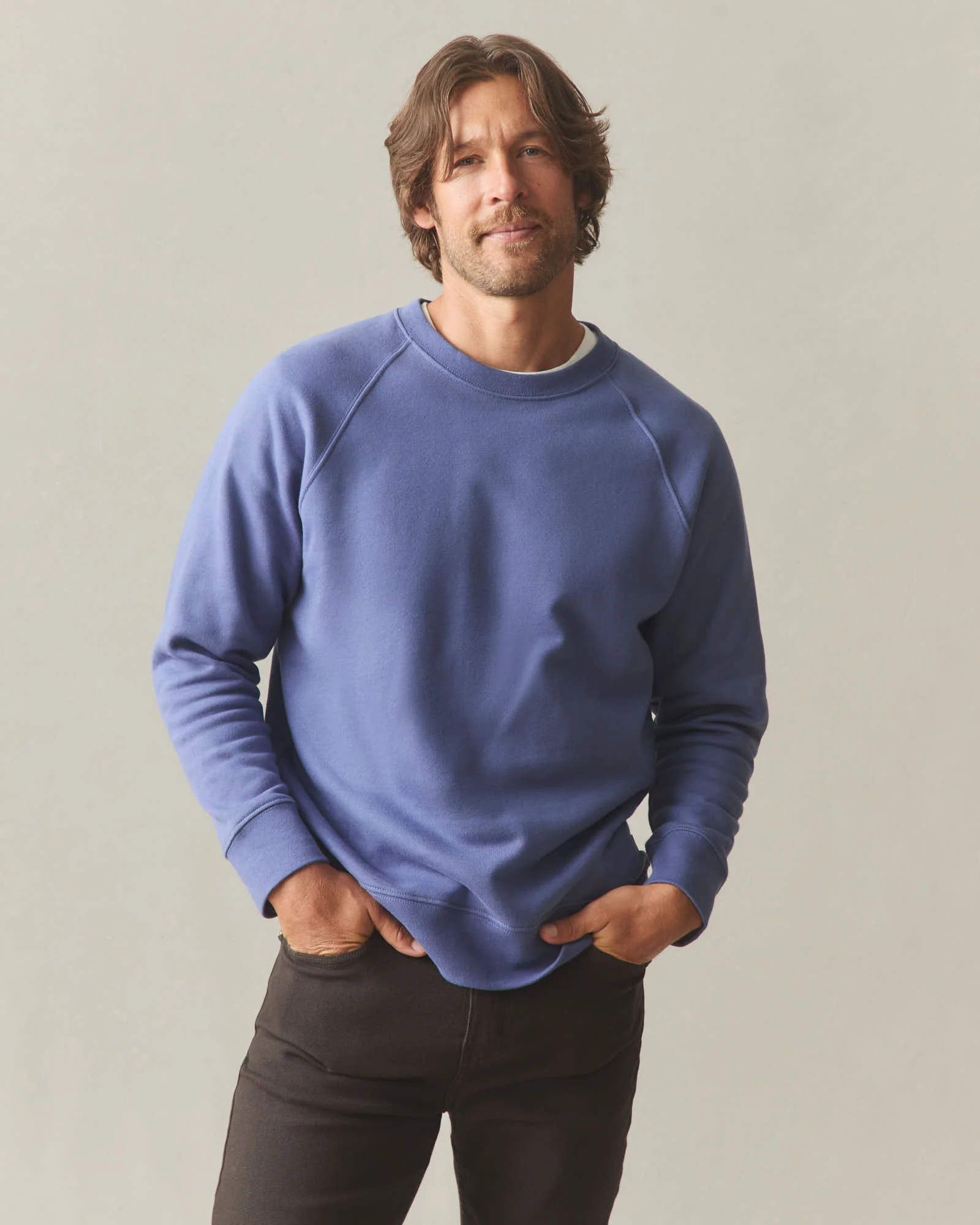 Men's Midweight Crewneck - Coastal Fjord - Image 2