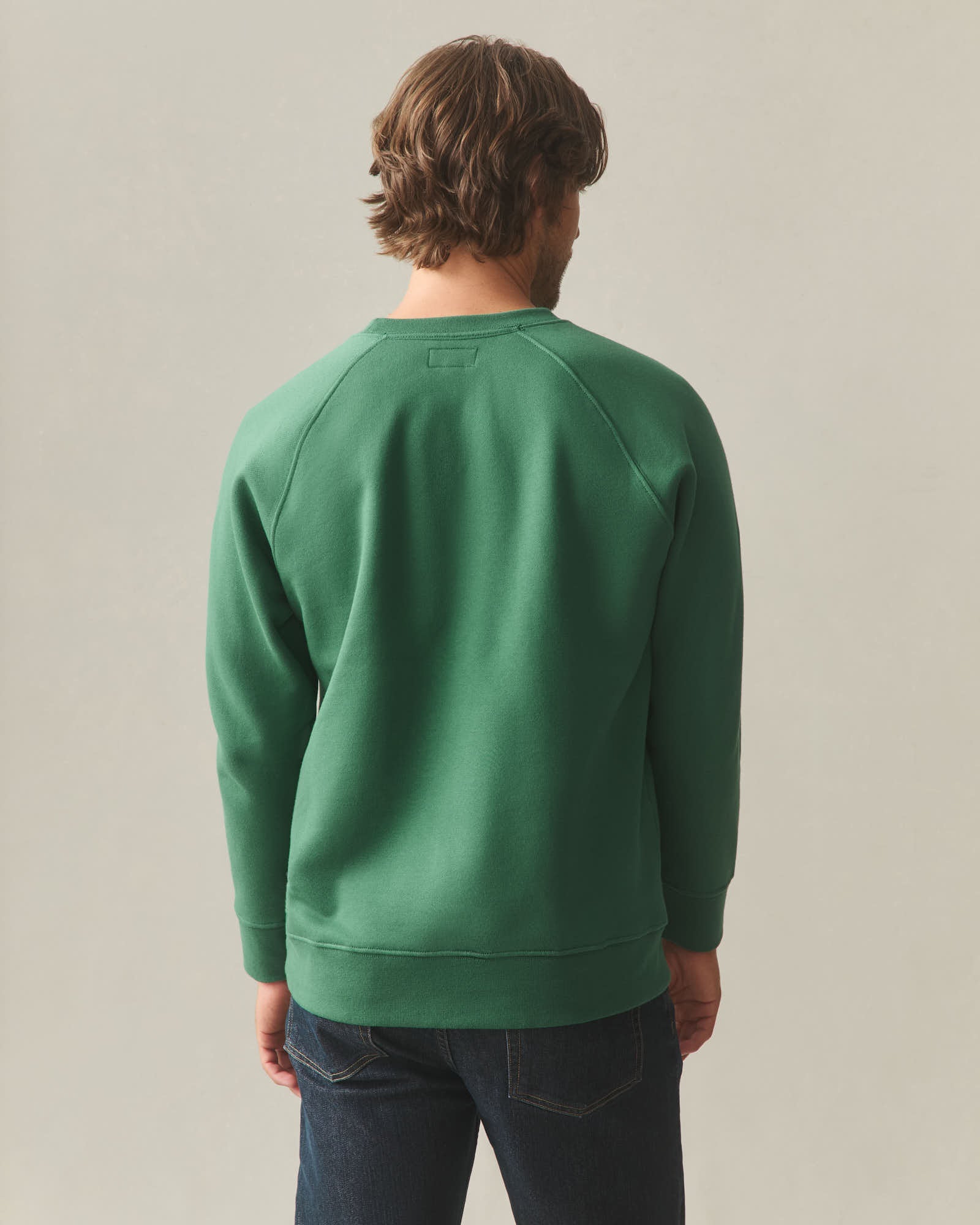 Men's Midweight Crewneck - Hunter Green - Image 4