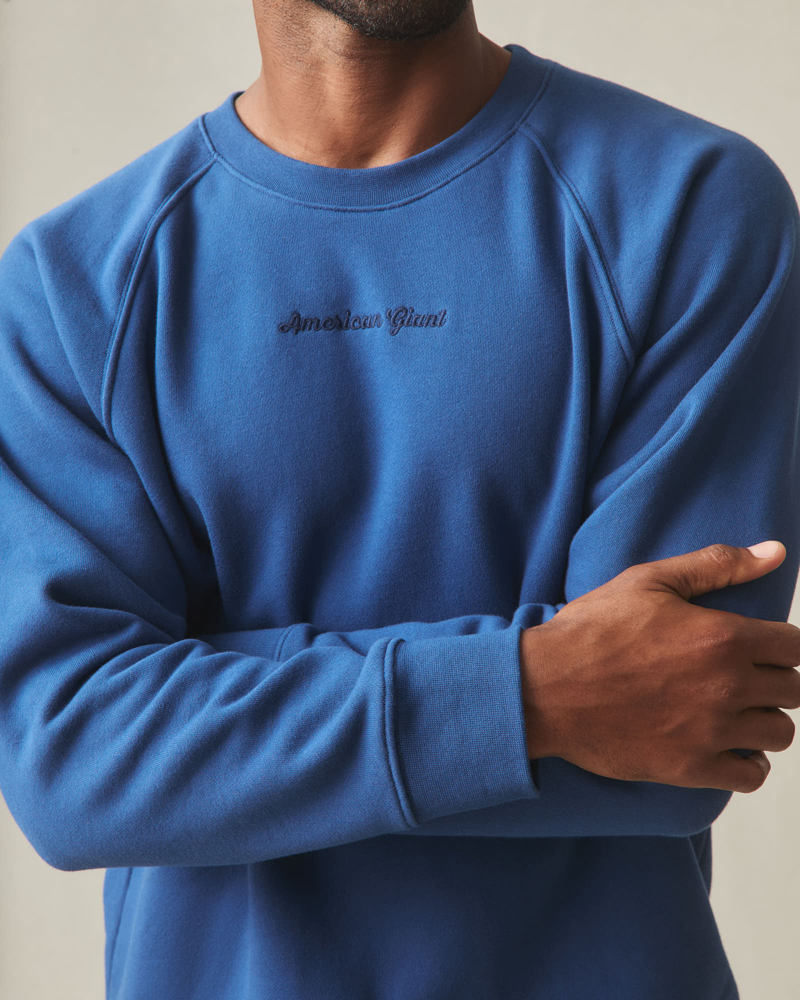 Men's Midweight Crewneck - Navy Peony - Image 7