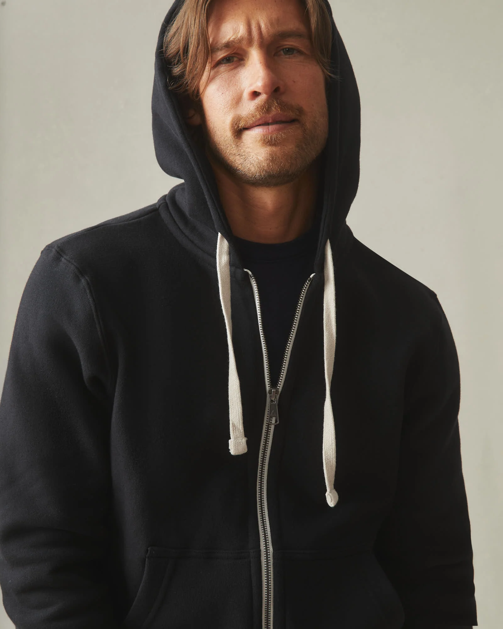 Men's Midweight Full Zip - Black - Image 6