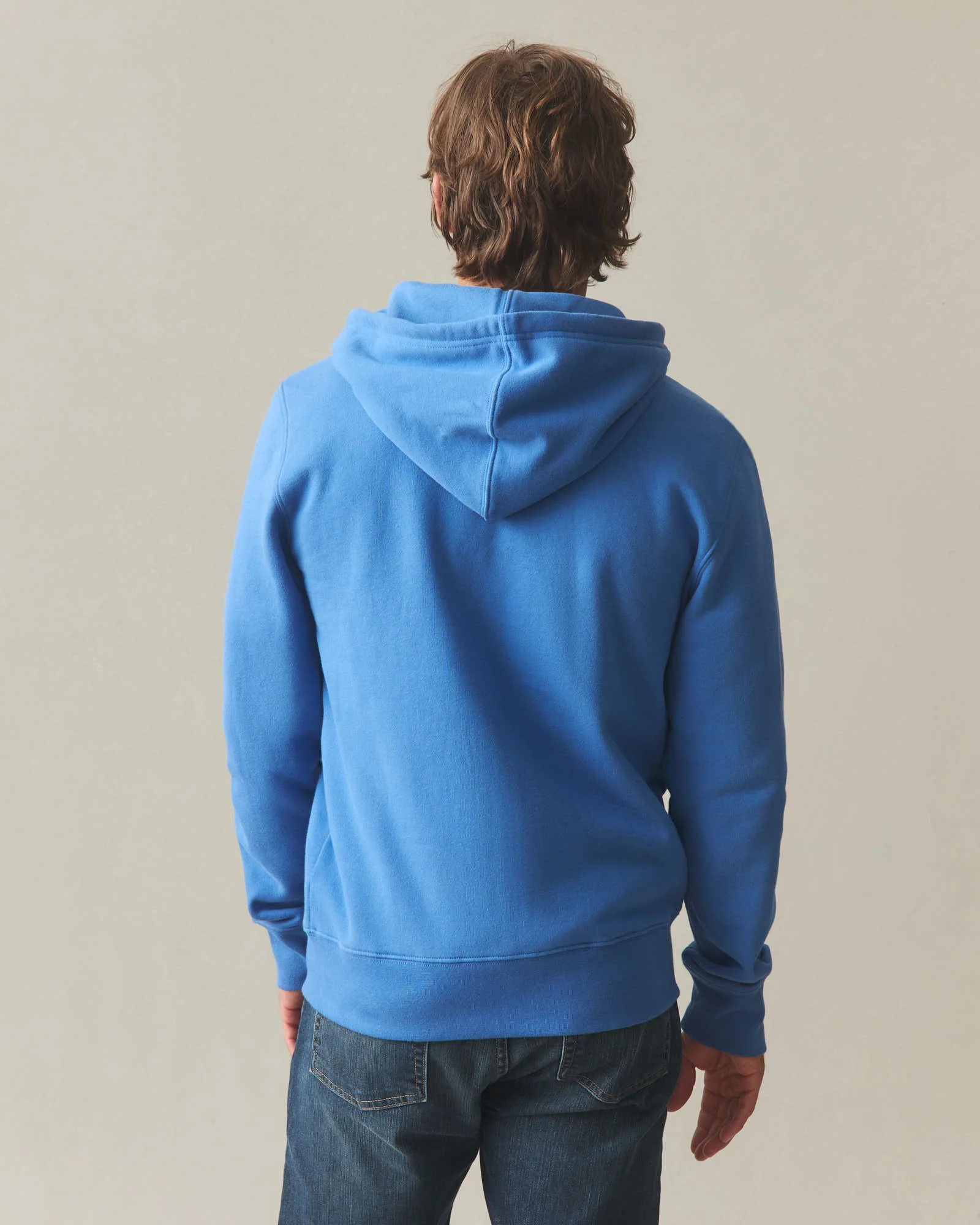 Men's Midweight Full Zip - Bright Cobalt - Image 5
