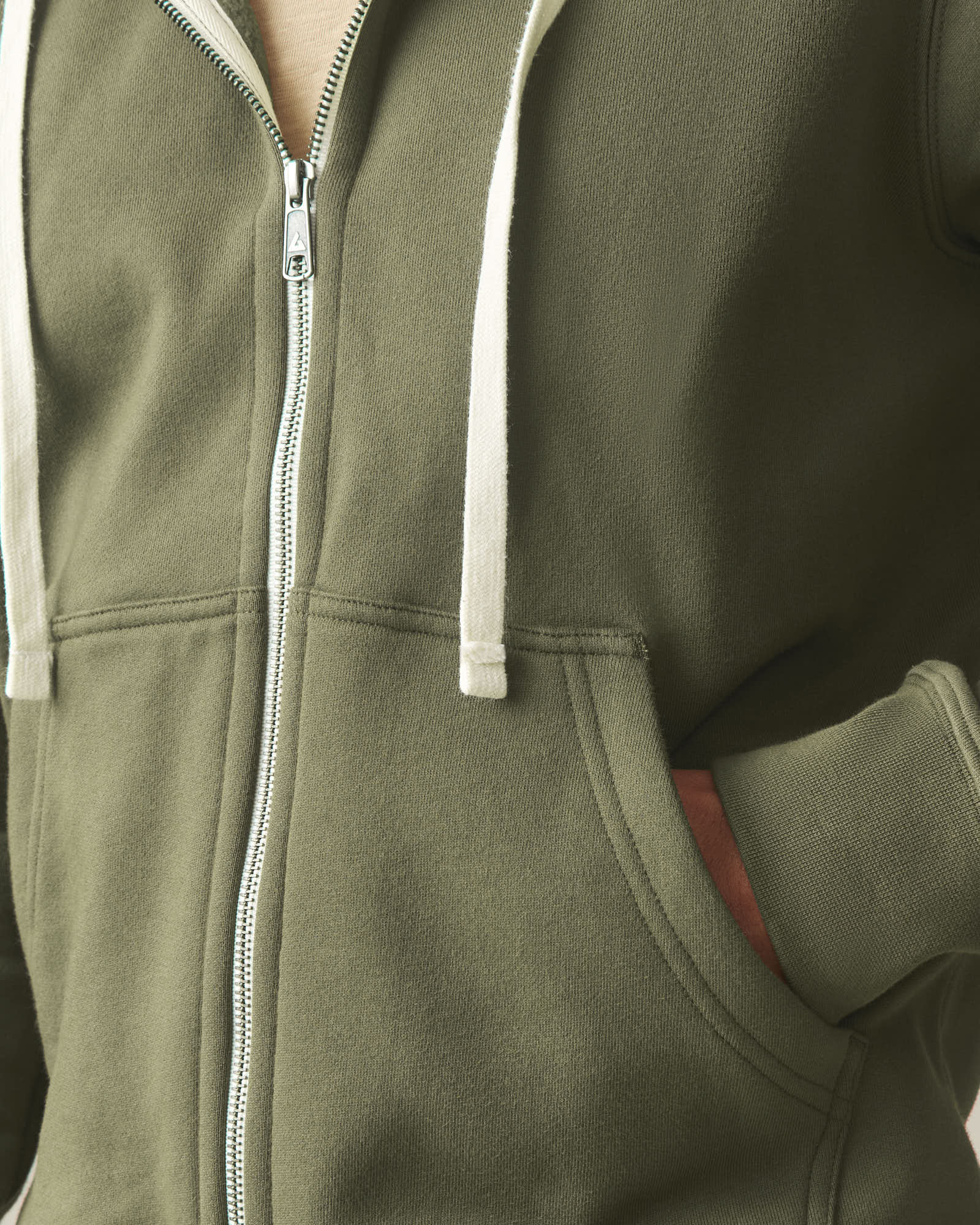 Men's Midweight Full Zip - Loden - Image 5