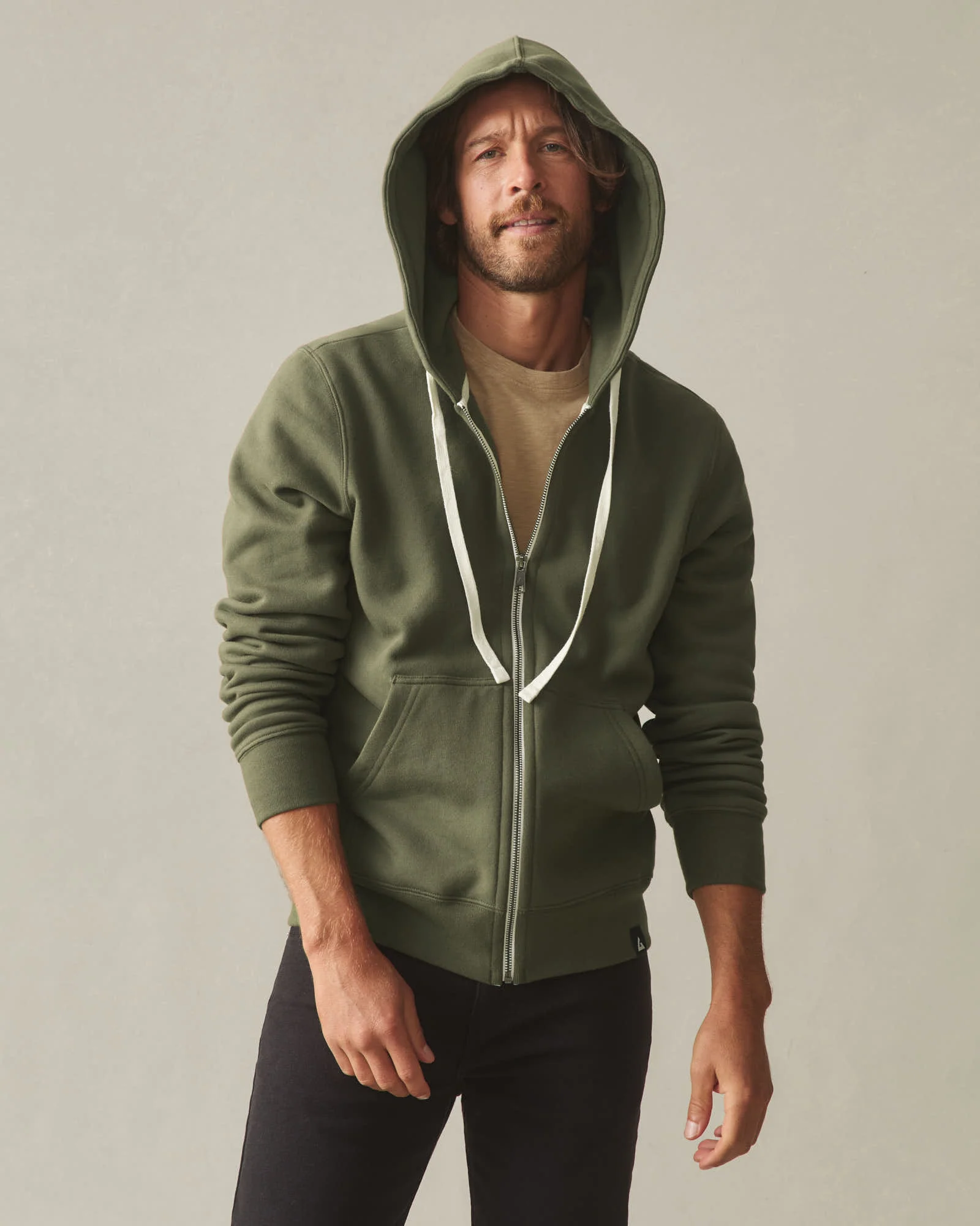 Men's Midweight Full Zip - Loden - Image 6