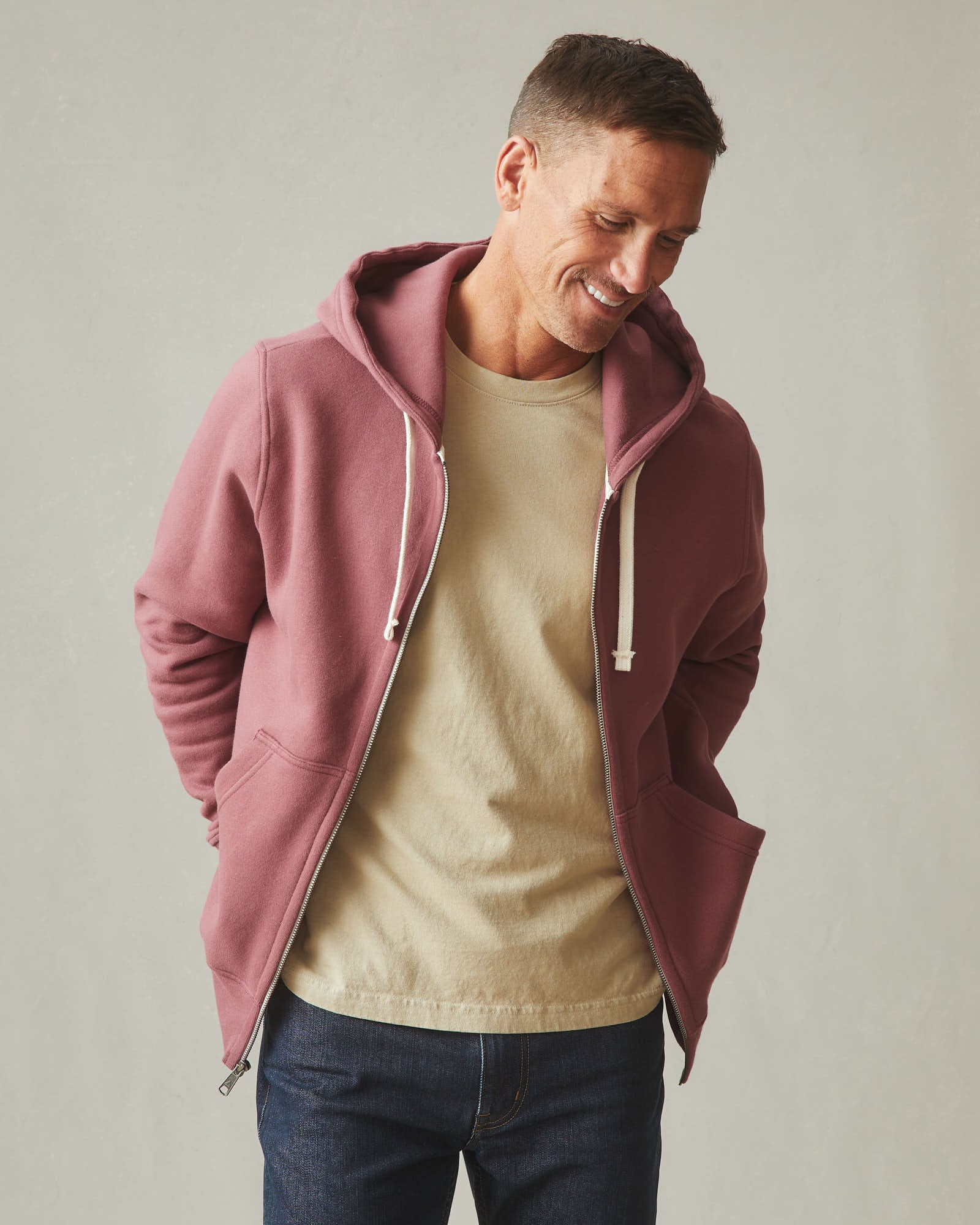 Men's Midweight Full Zip - Wild Ginger - Image 4