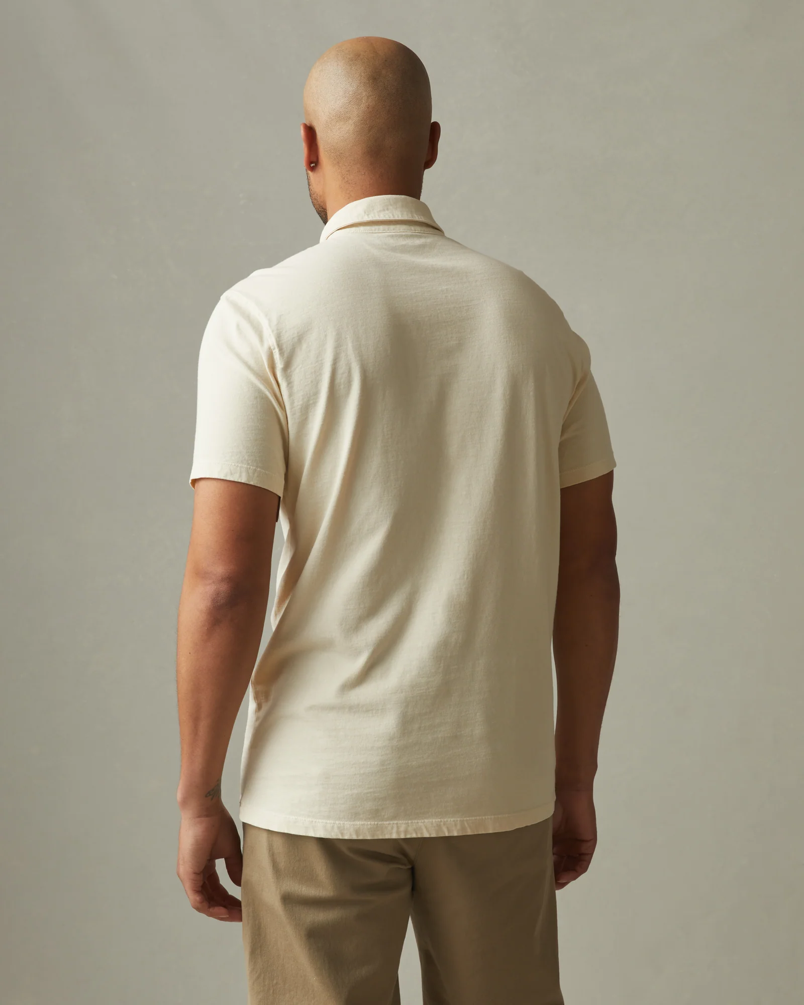 Men's Classic Cotton Polo - Turtledove - Image 3