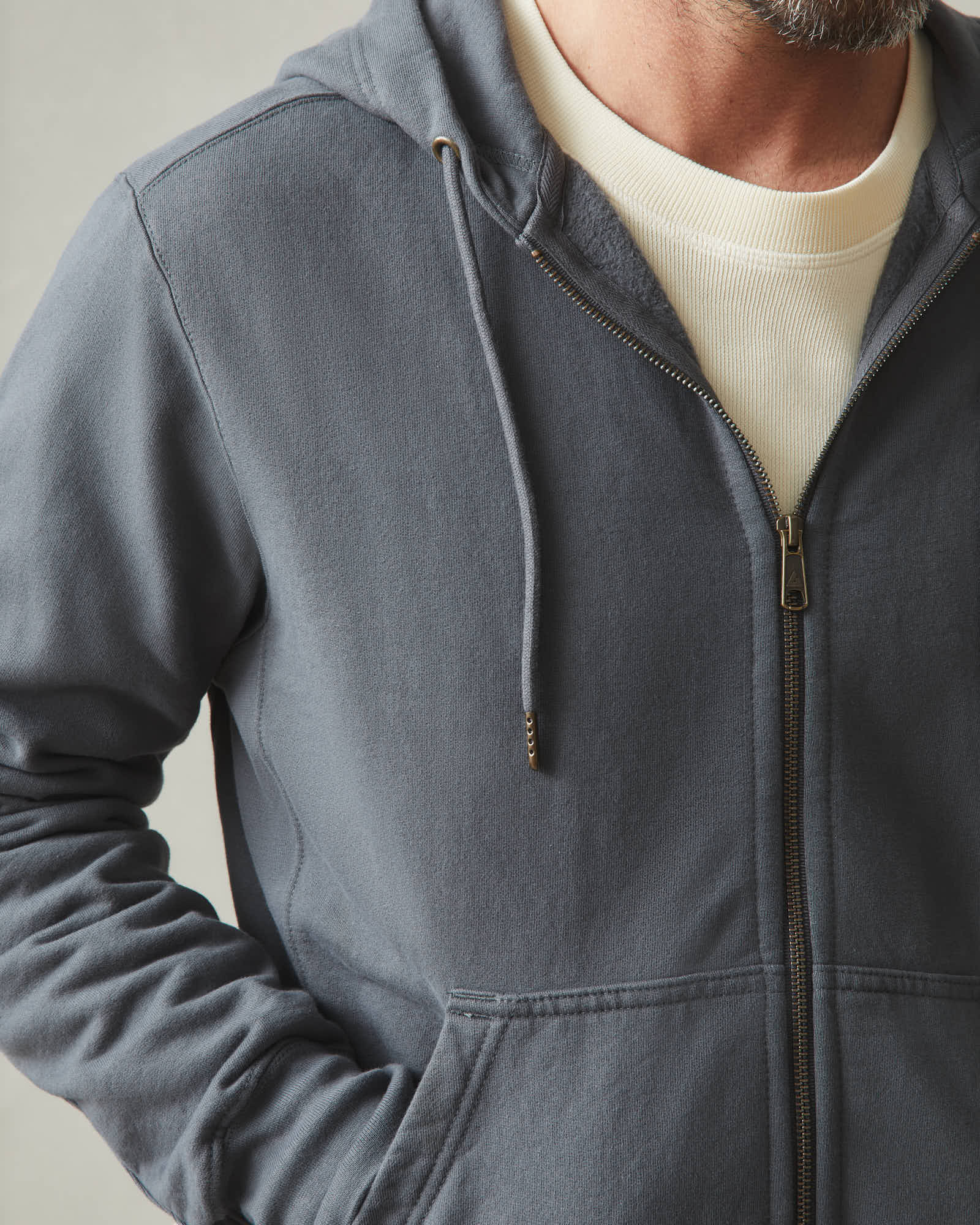 Men's Classic Full Zip - Iron - Image 3