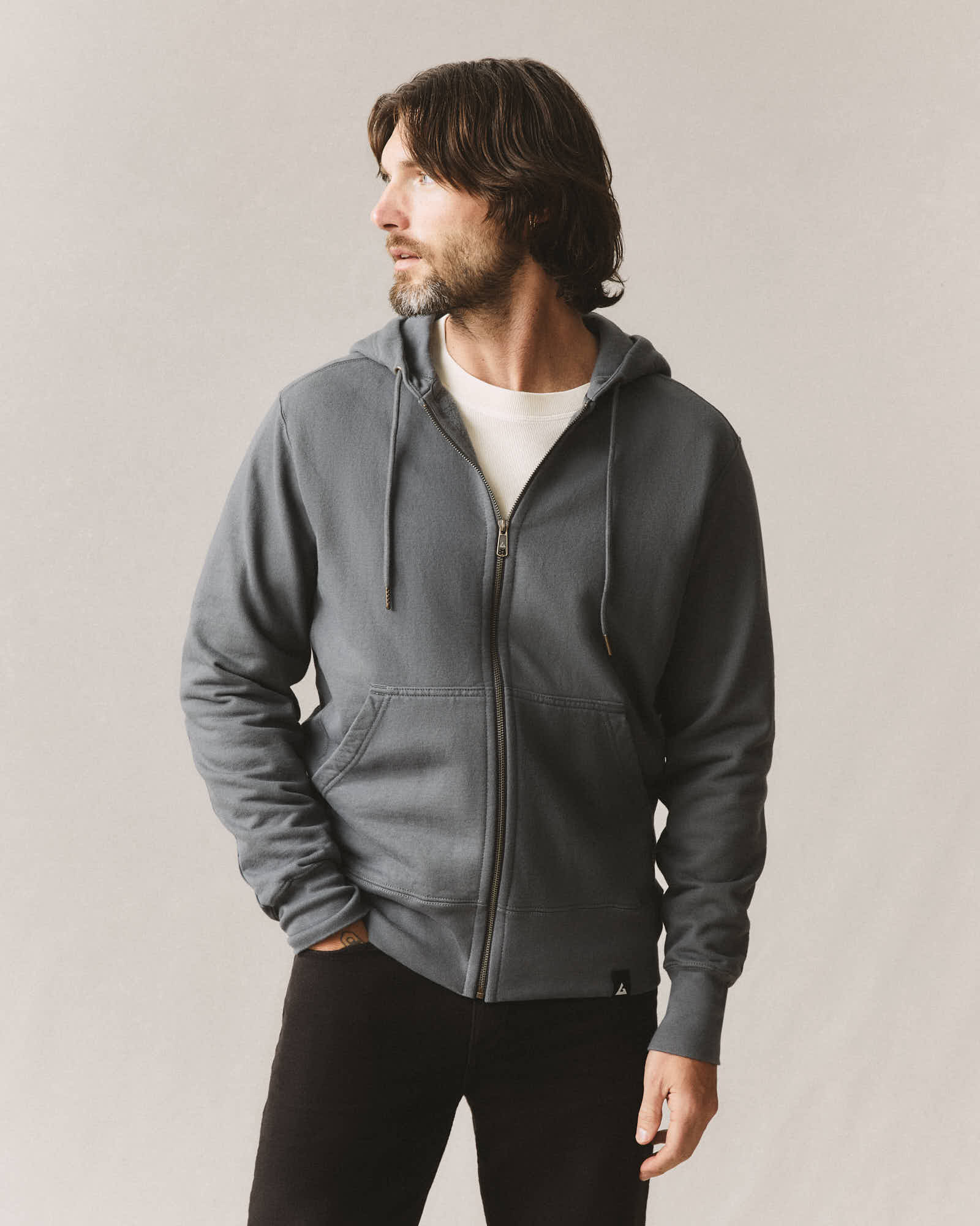 Men's Classic Full Zip - Iron - Image 6