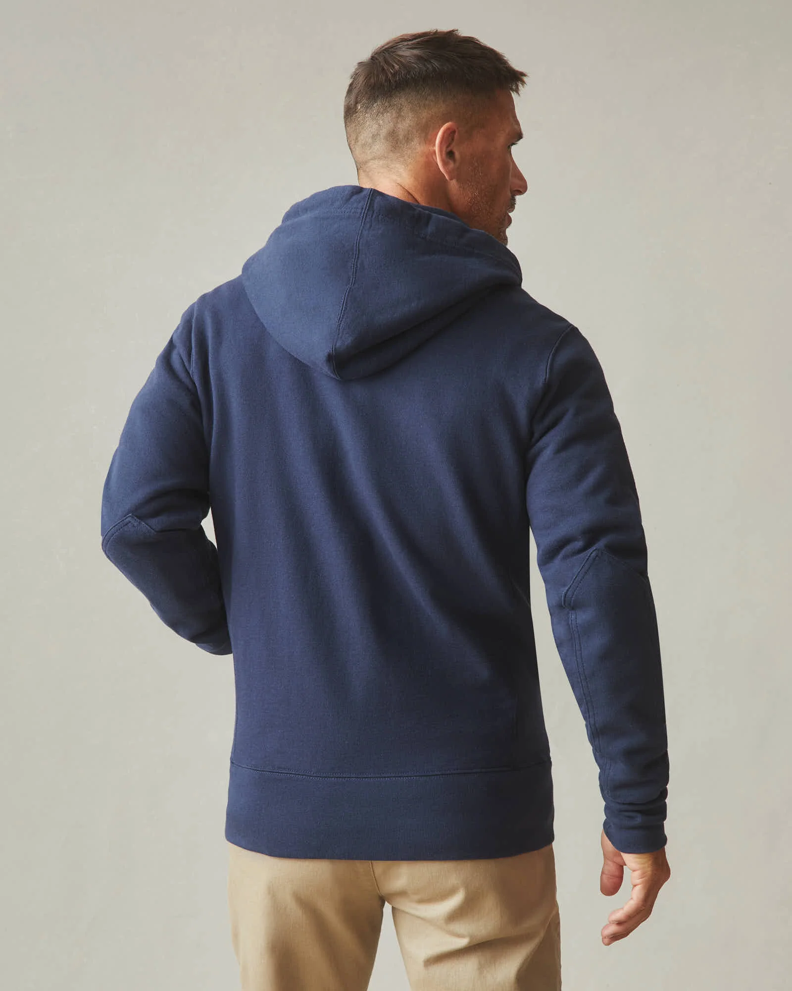 Men's Classic Full Zip - Oxford Blue - Image 3