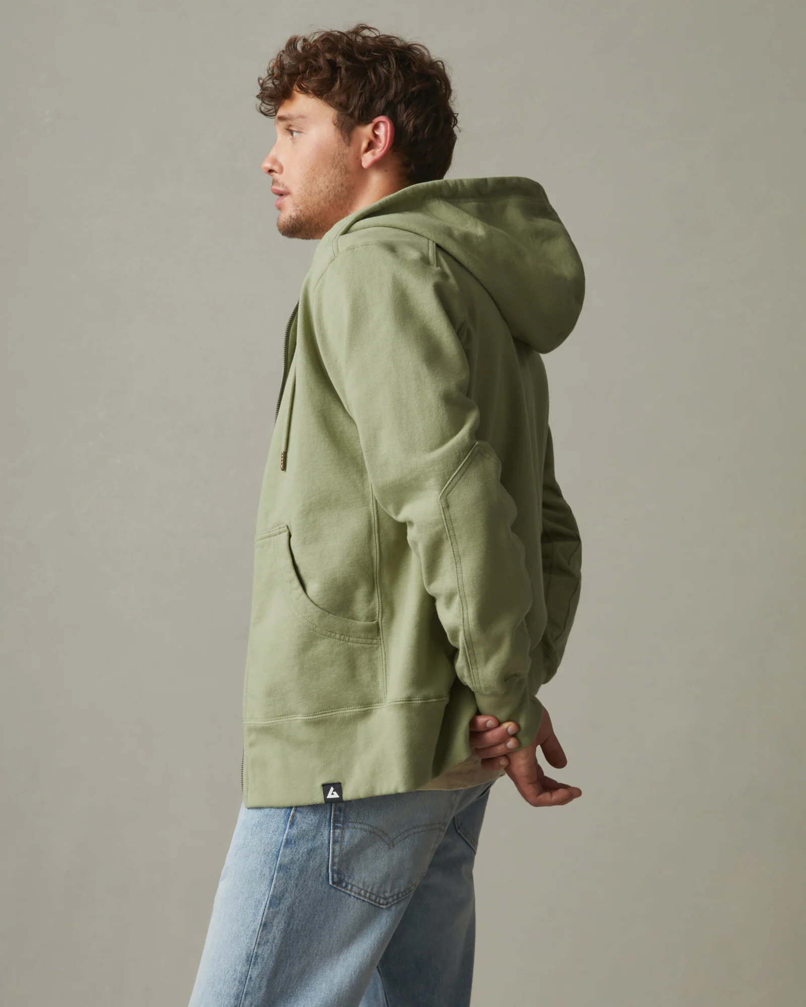 Men's Classic Full Zip - Pale Sage - Image 2