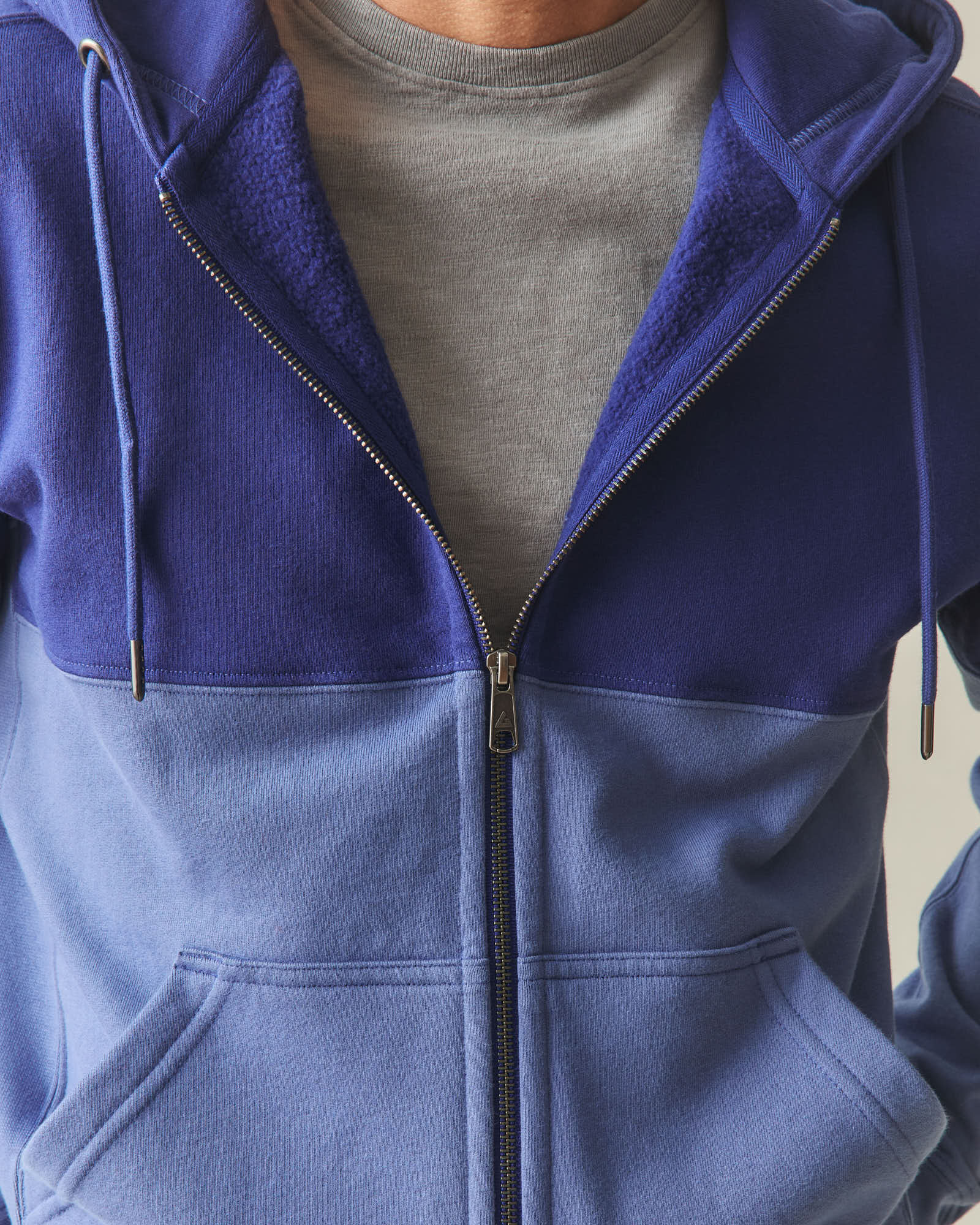 Men's Classic Full Zip Split Seam Vault - Blueprint Coastal Fjord - Image 6