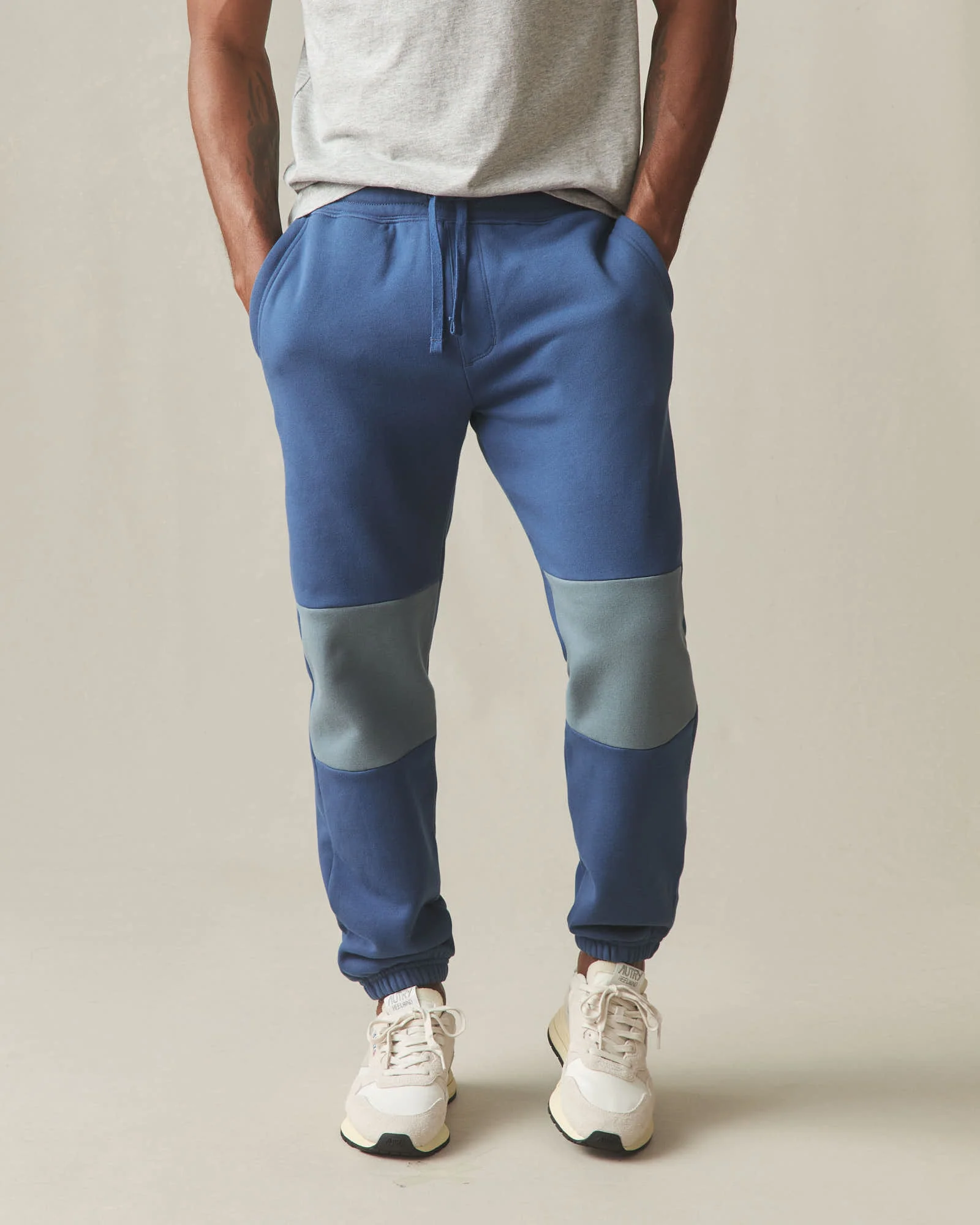Men's Patch Classic Sweatpant - Marine Navy Stormy Weather - Image 2