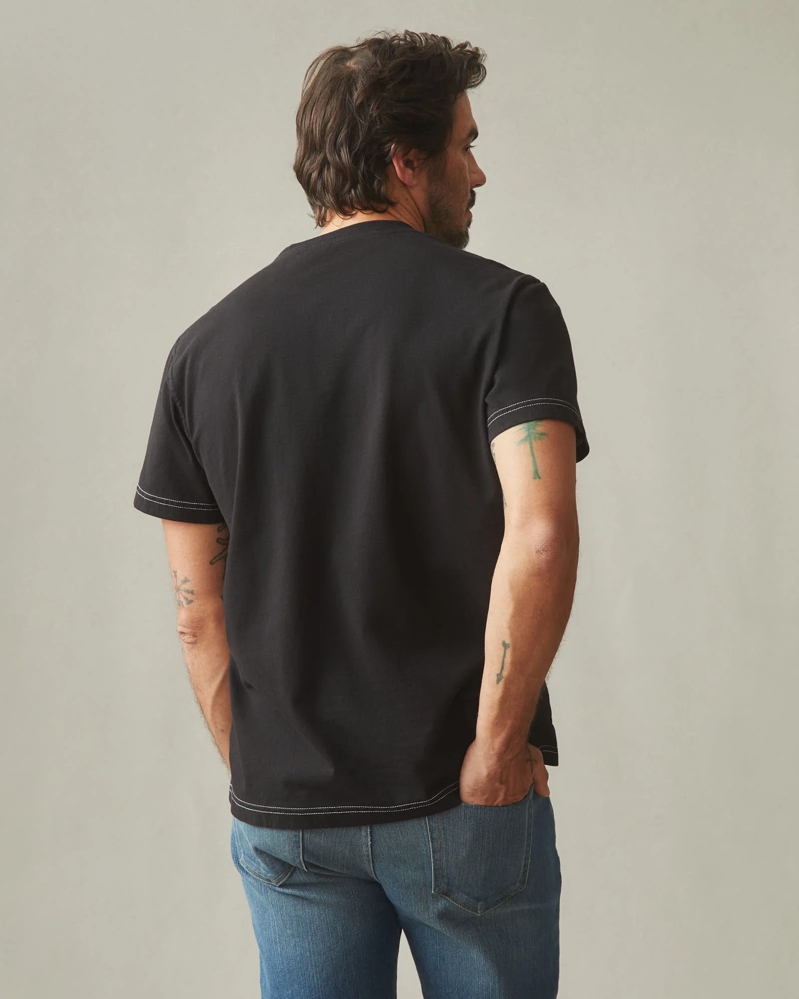 Men's Utility Pocket Tee - Black - Image 4