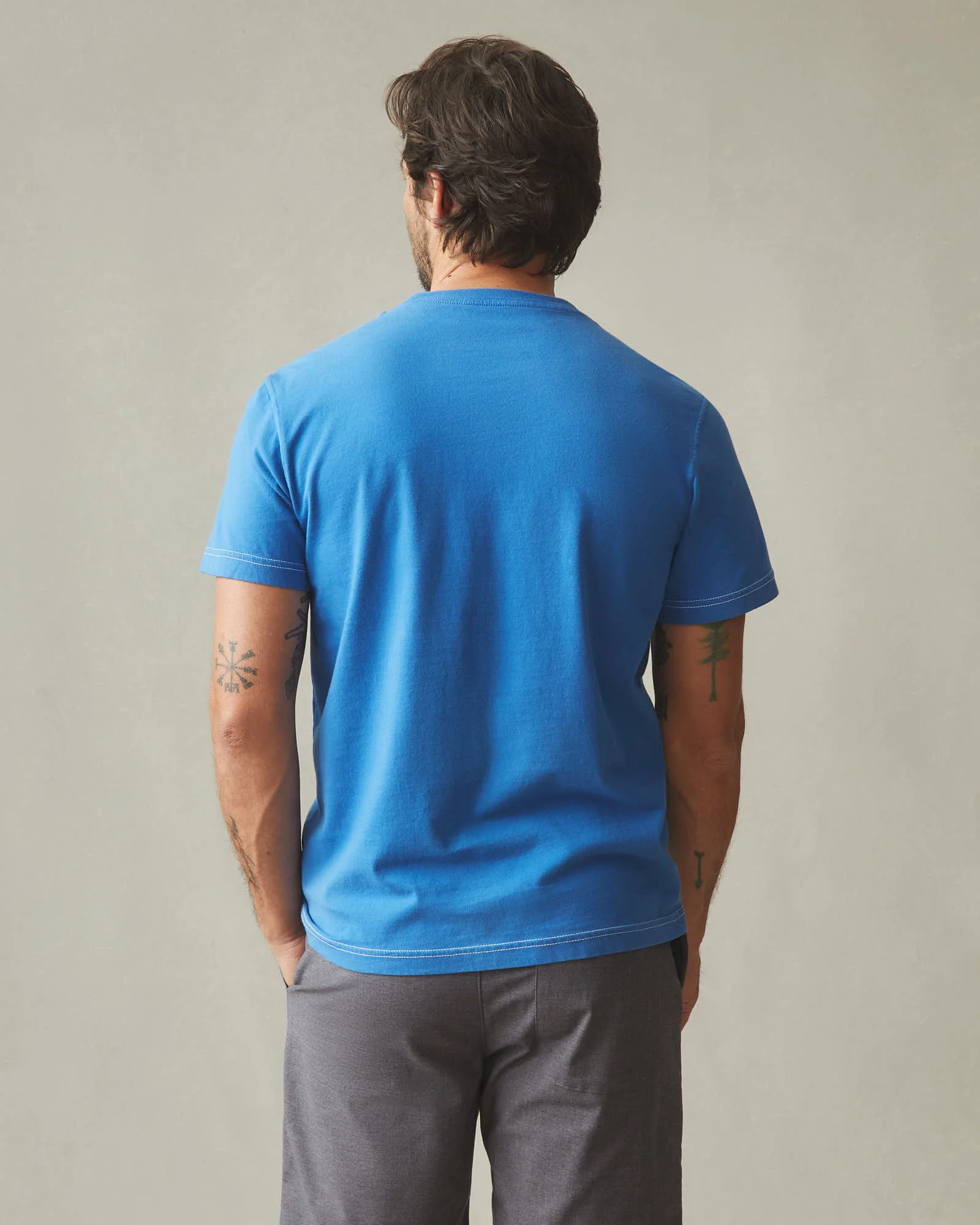 Men's Utility Pocket Tee - Classic Blue - Image 4