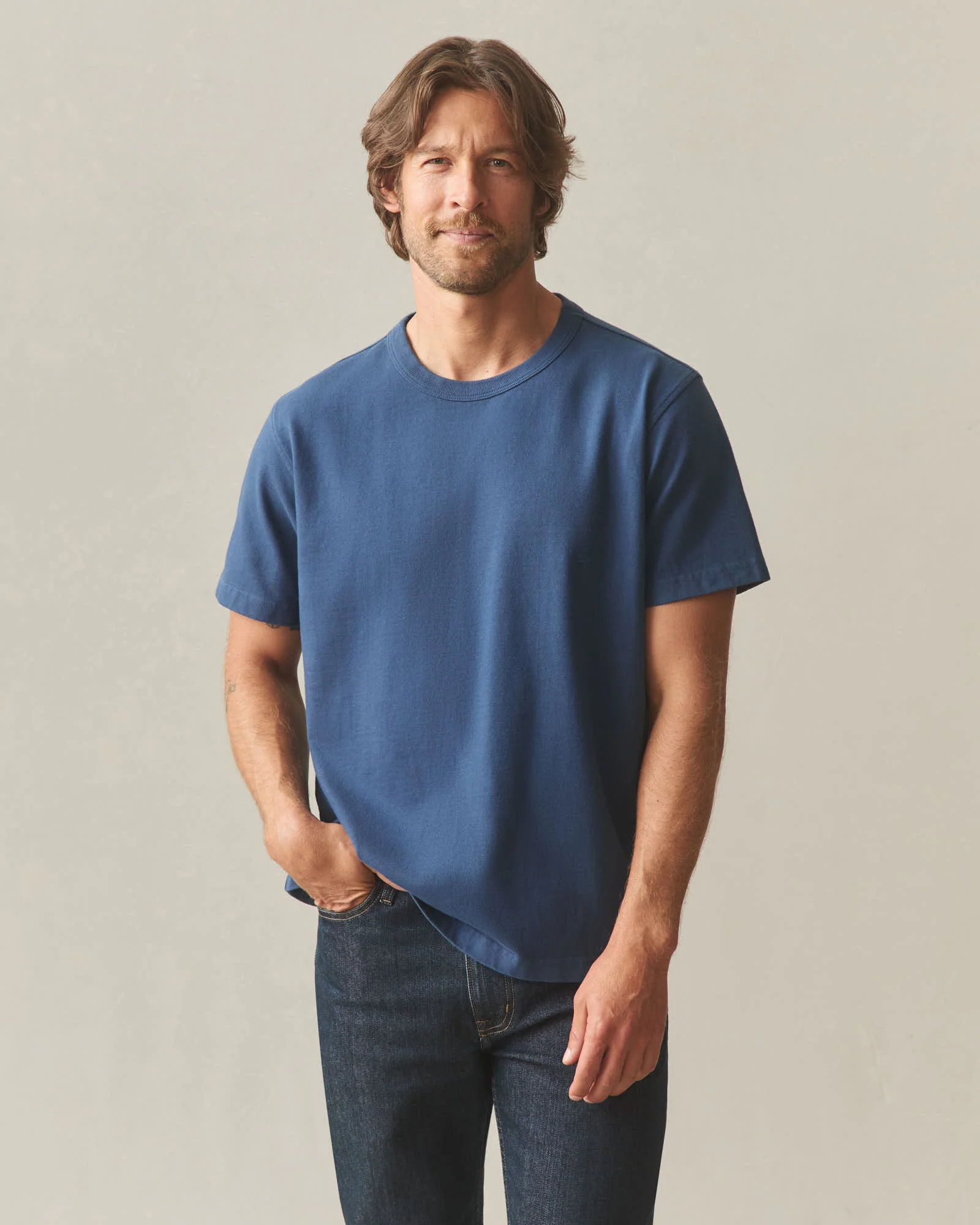Men's Everest Tee - Dark Denim - Image 2
