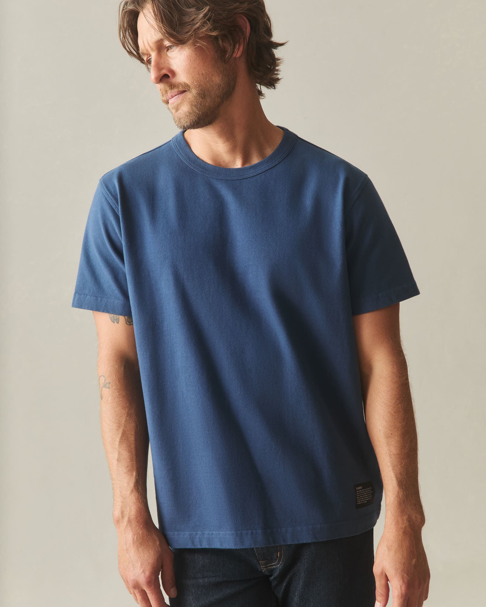 Men's Everest Tee - Dark Denim - Image 5