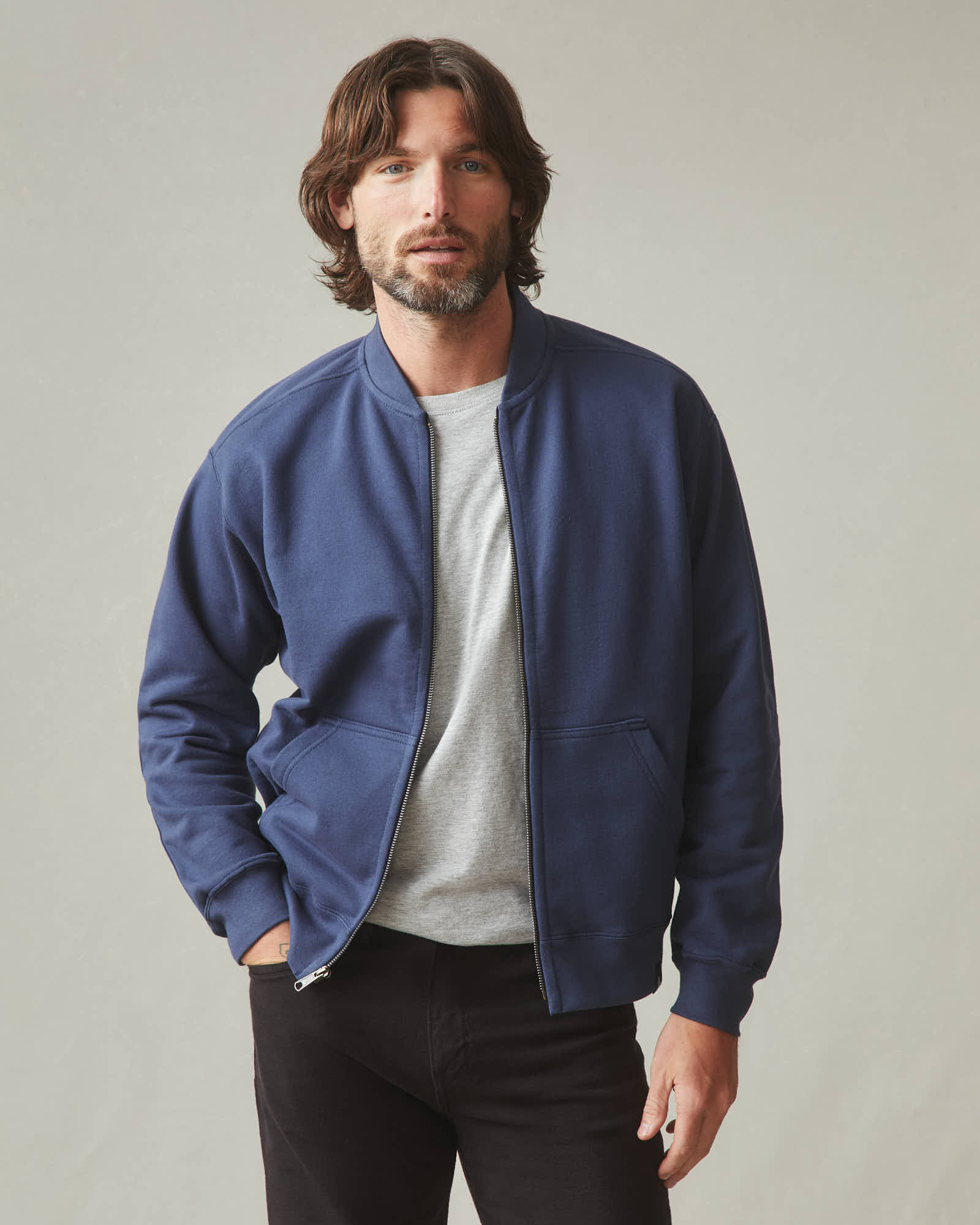 mens-fleece-bomber-jacket-spellbound - Image 2