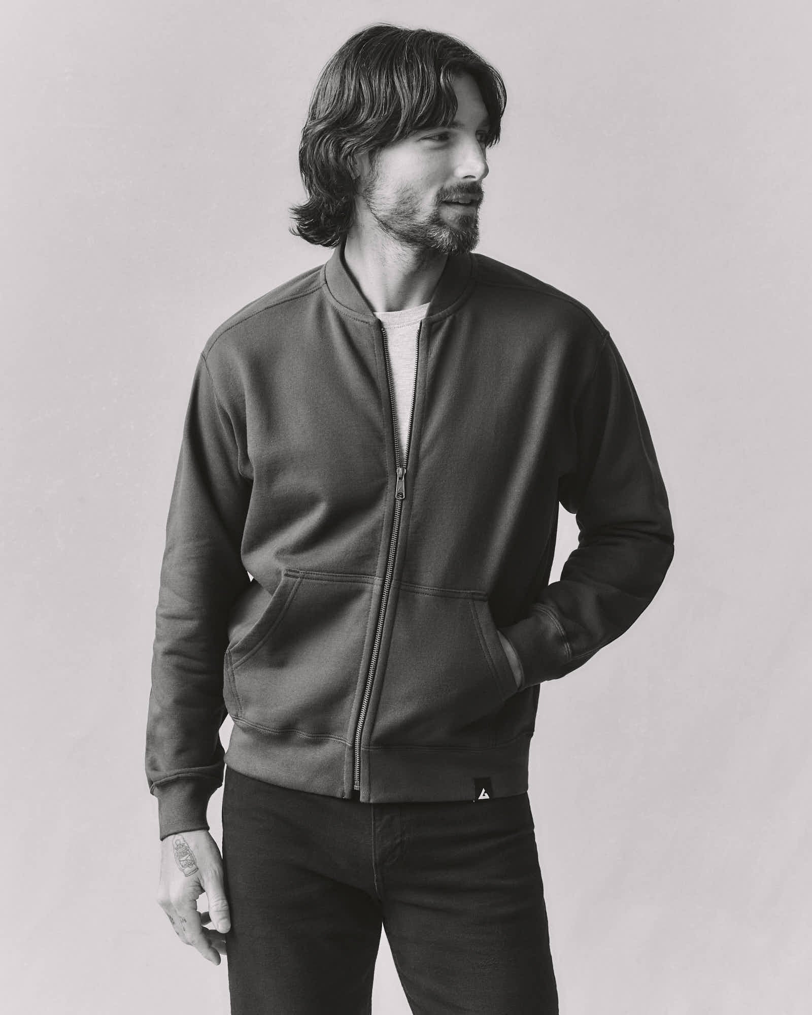 mens-fleece-bomber-jacket-spellbound - Image 7