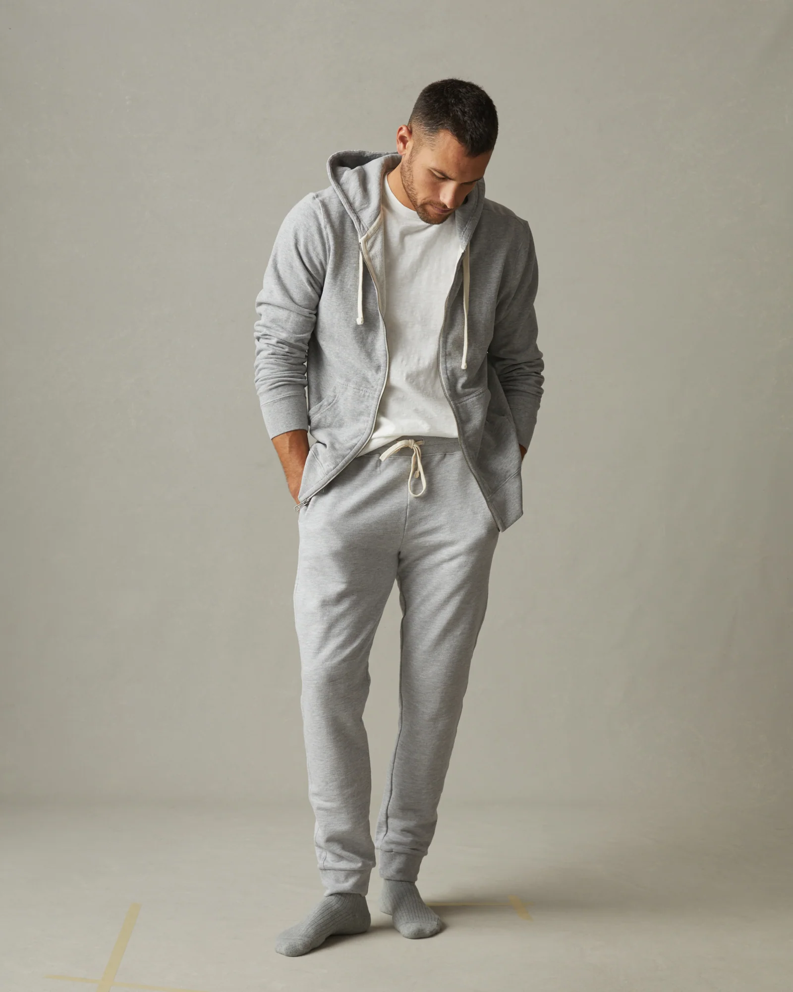 Men's French Terry Jogger - Ash Heather - Image 6