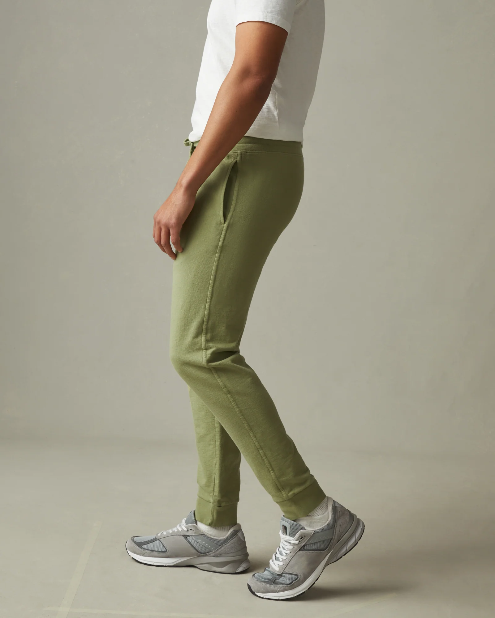 Men's French Terry Jogger - Pale Sage - Image 2