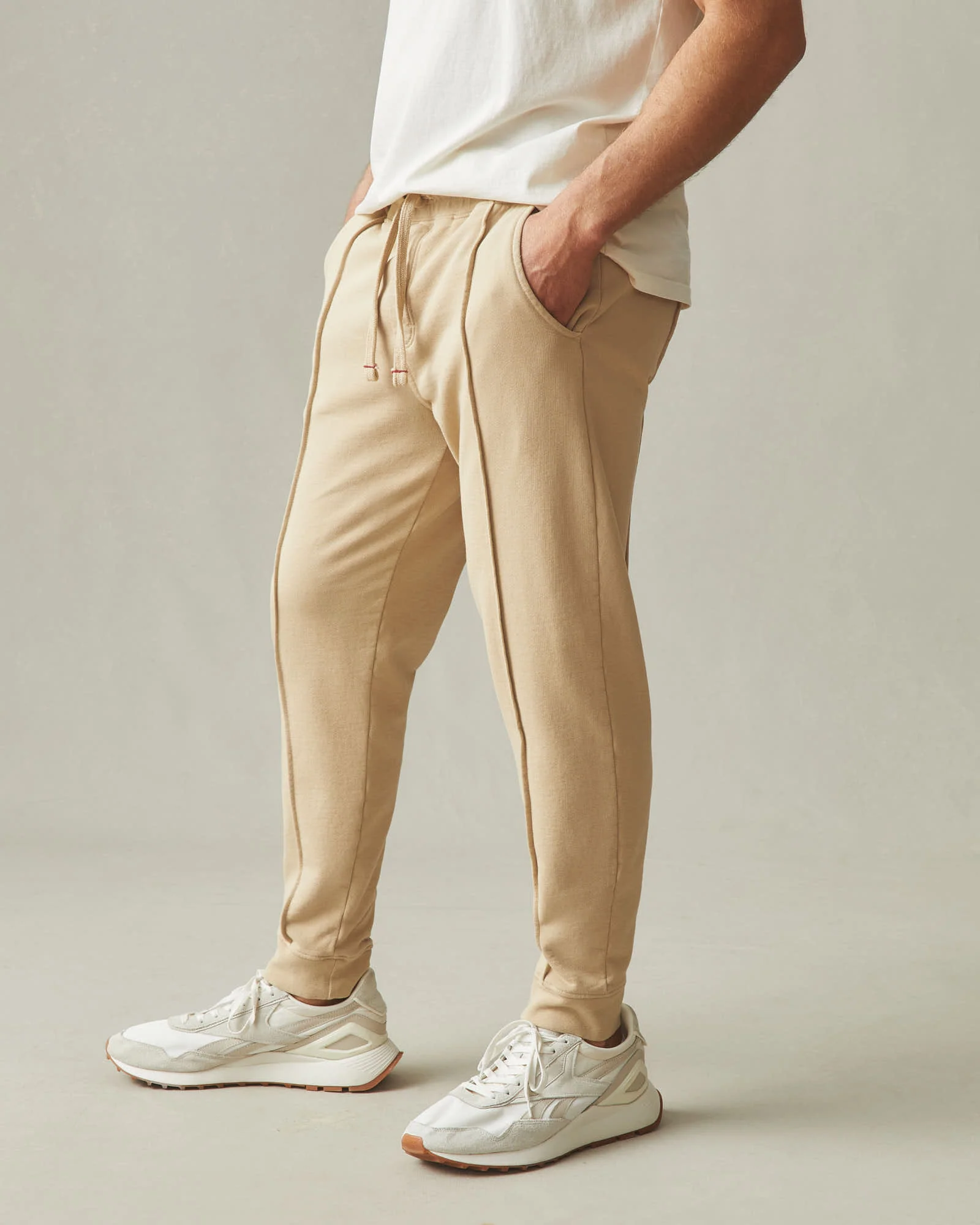 Men's Pintuck French Terry Jogger - Safari - Image 4