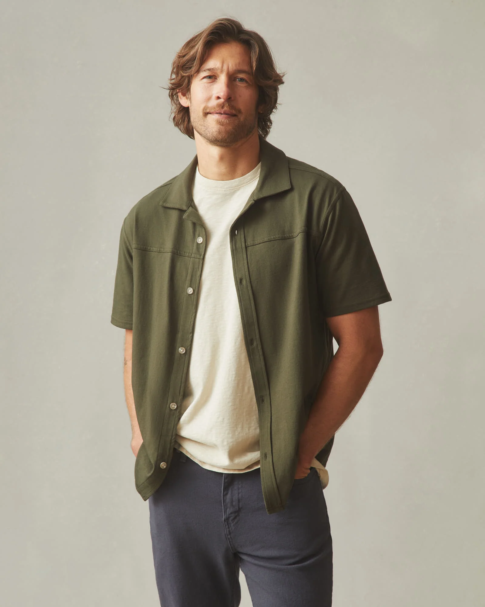 Men's Horizon Shirt - Deep Olive - Image 5