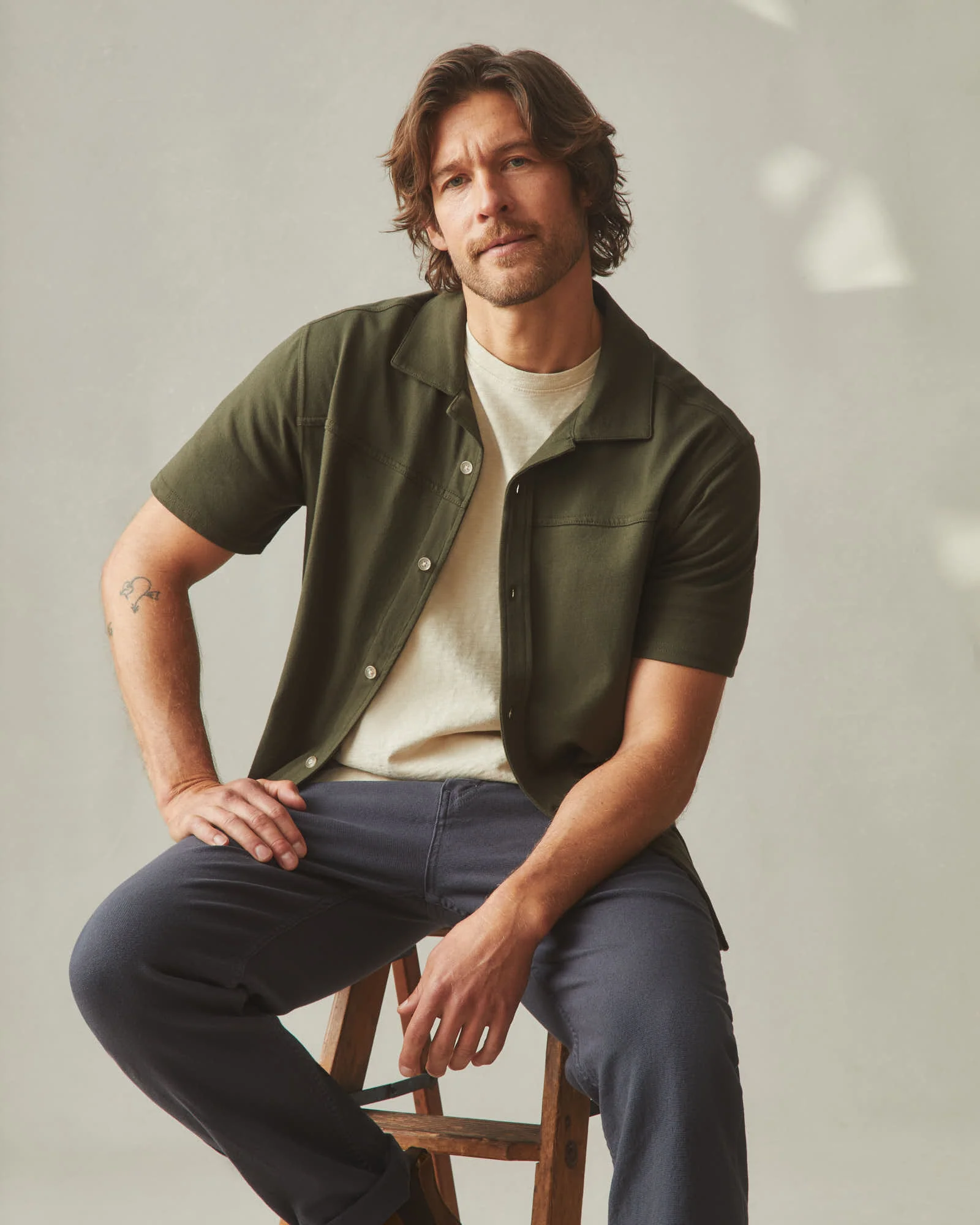 Men's Horizon Shirt - Deep Olive - Image 6