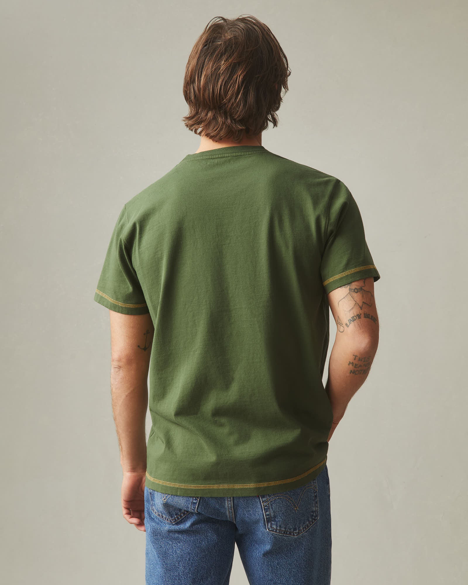 Men's Heavyweight Pocket Tee St. Patrick's Day - Chive - Image 3
