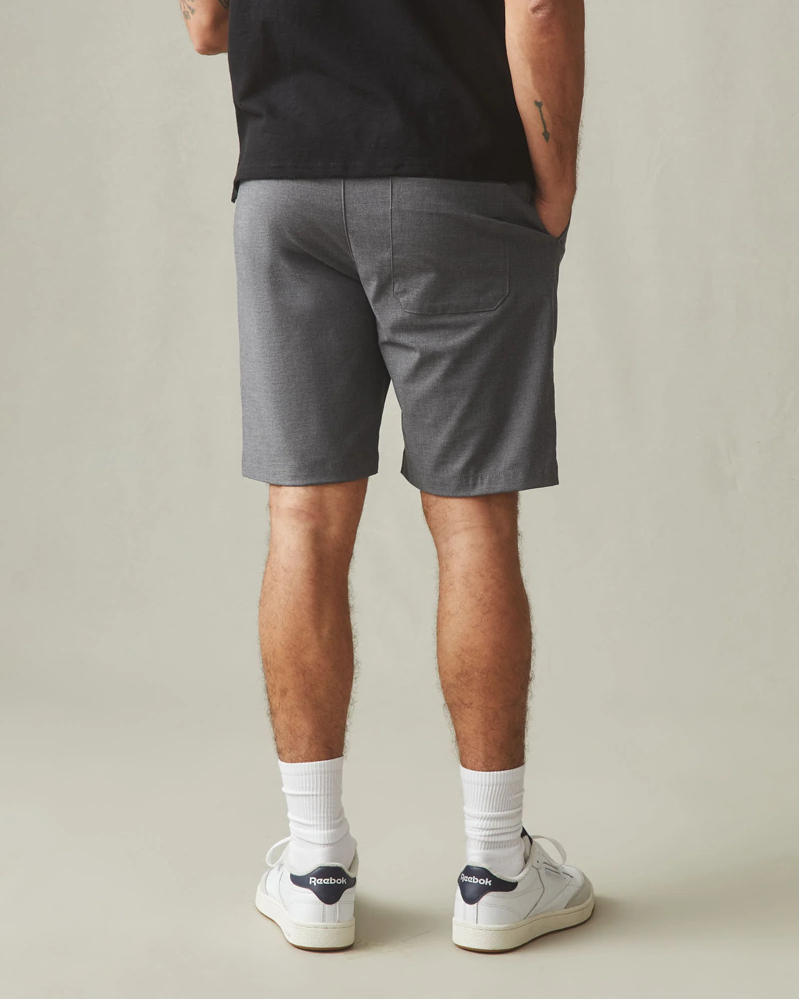 Men's Lightweight Beach Short - Heather Grey - Image 4