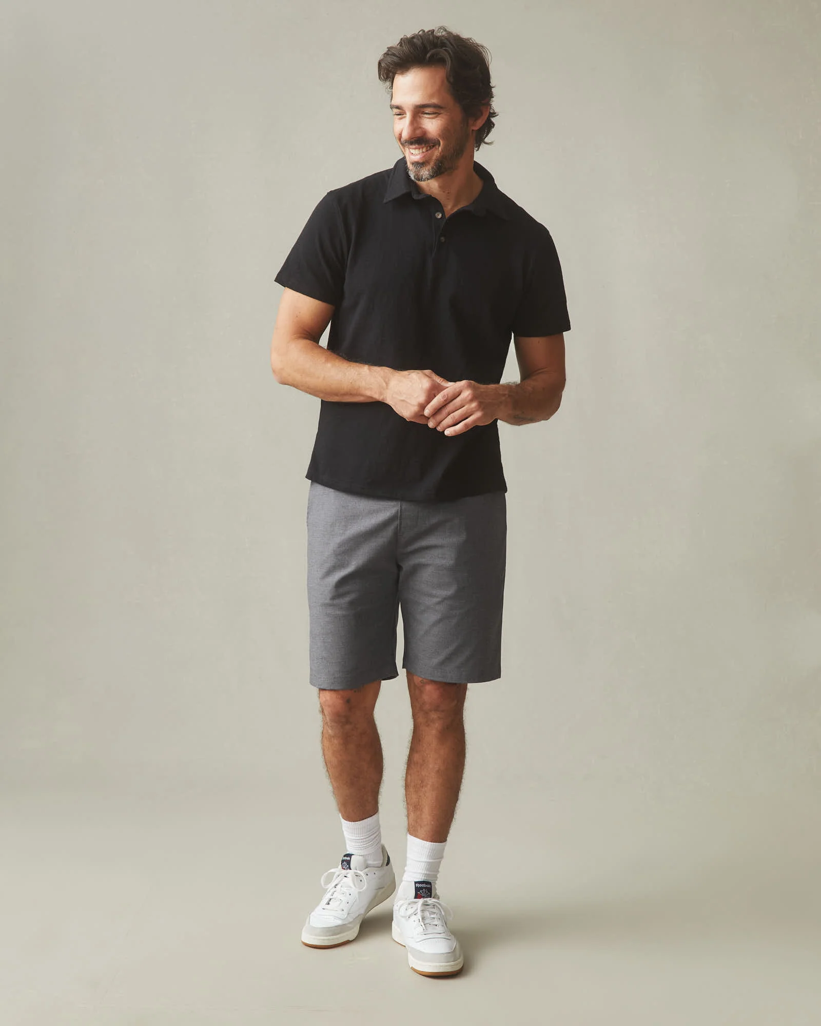 Men's Lightweight Beach Short - Heather Grey - Image 6