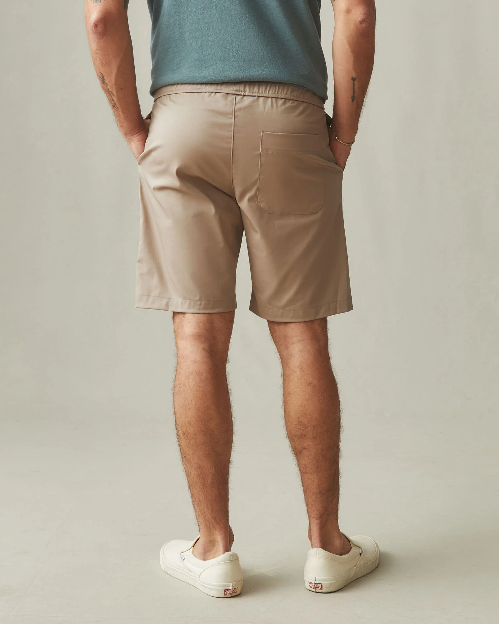 Men's Lightweight Beach Short - Khaki - Image 4