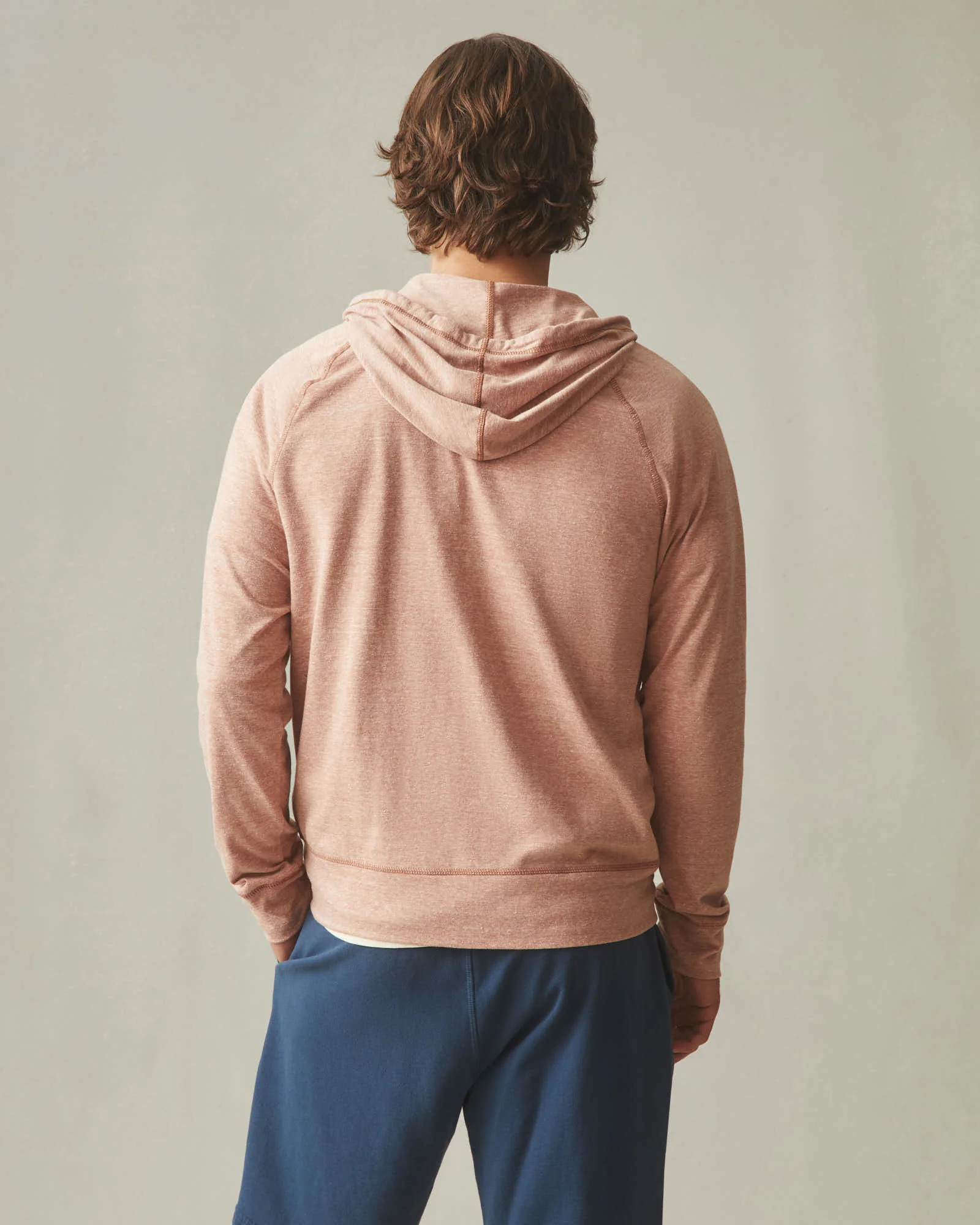Men's Lightweight Full Zip - Canyon Clay Heather - Image 4
