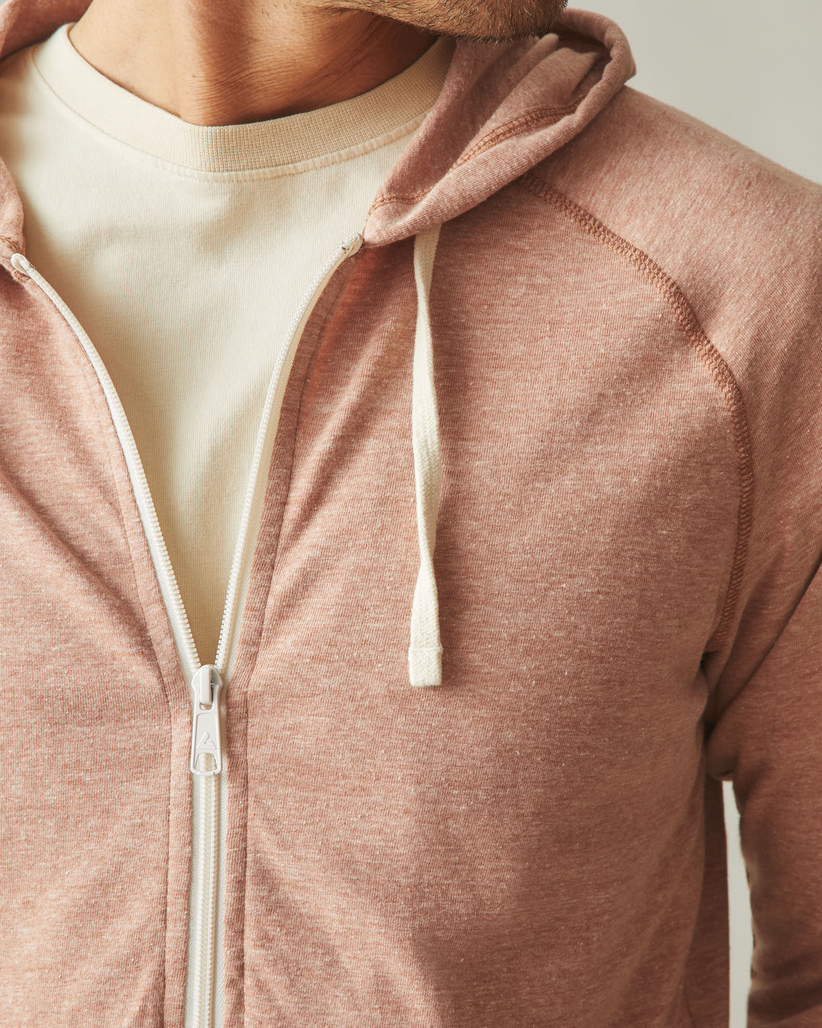 Men's Lightweight Full Zip - Canyon Clay Heather - Image 5